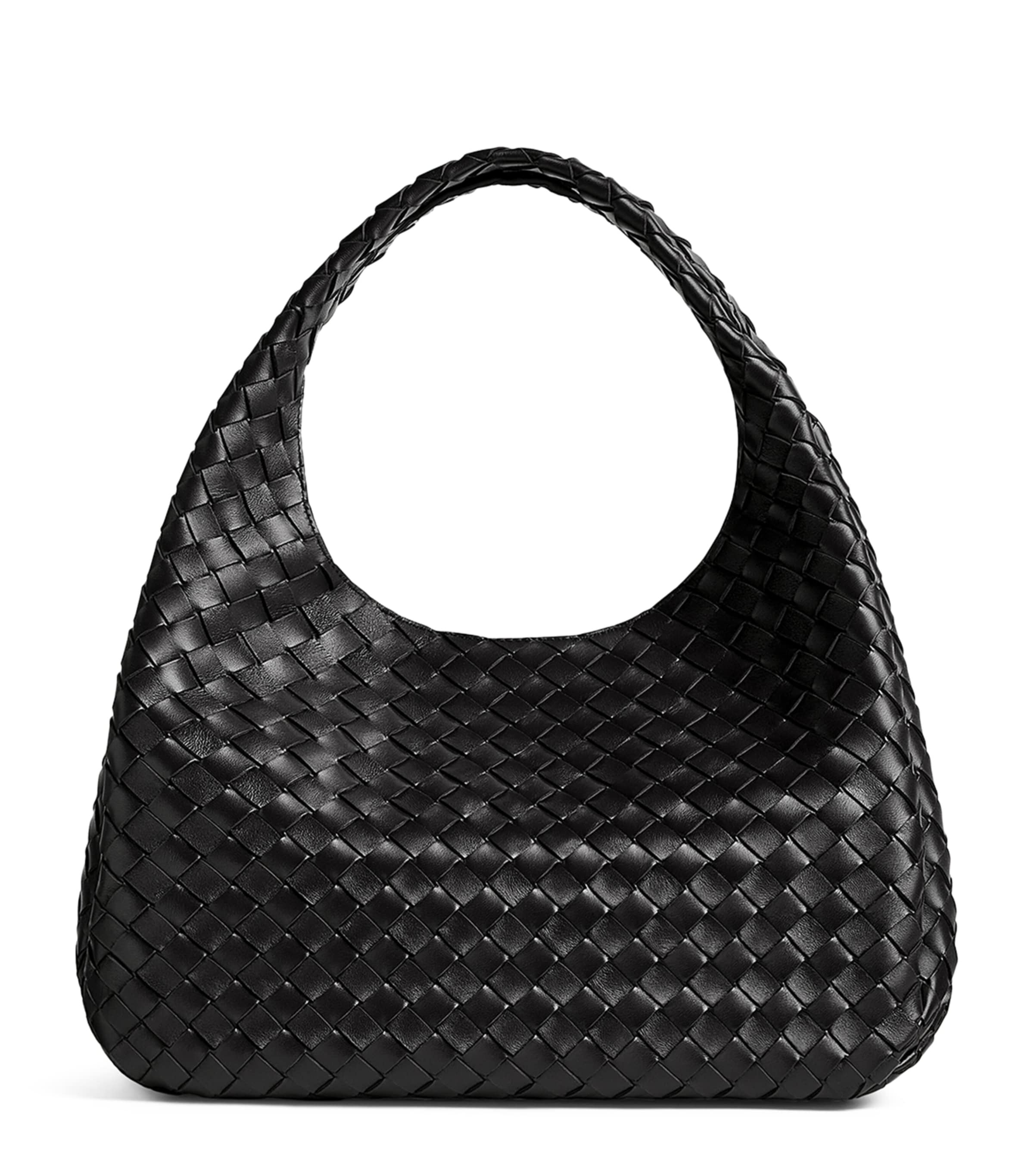 Bottega Veneta Large Leather Intrecciato Campana Shoulder Bag