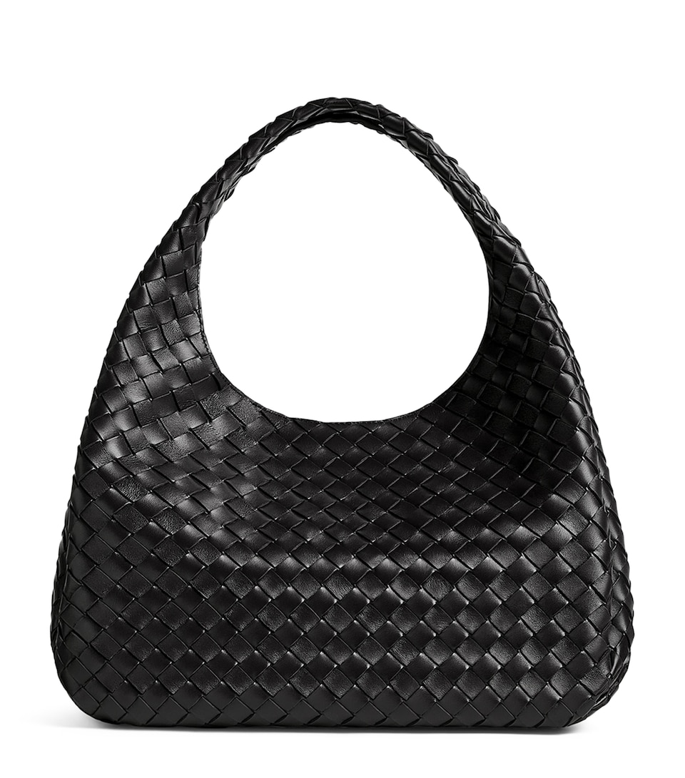 Bottega Veneta Large Leather Intrecciato Campana Shoulder Bag