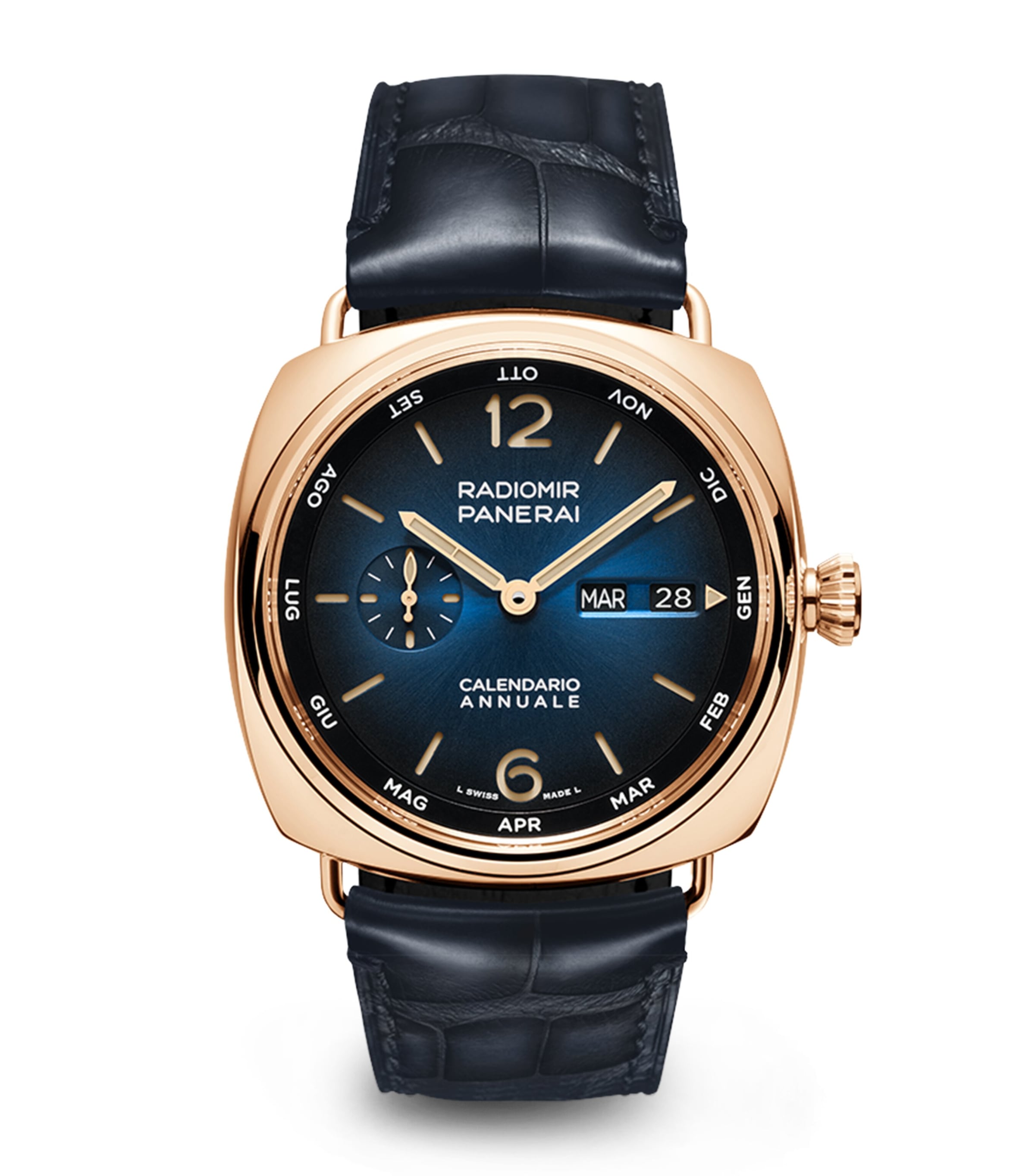 Rose Gold Radiomir Annual Calendar Watch 45mm