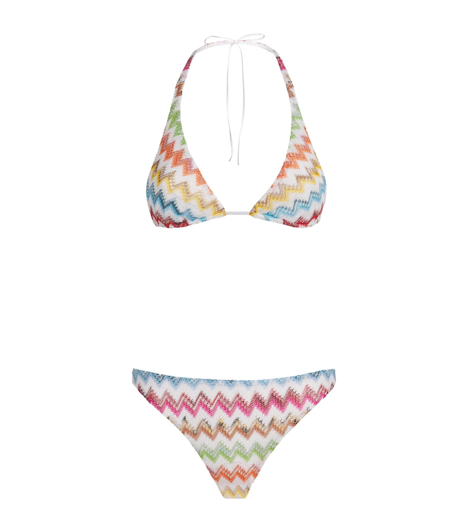 Missoni Womens Zigzag Playful Halterneck Bikini