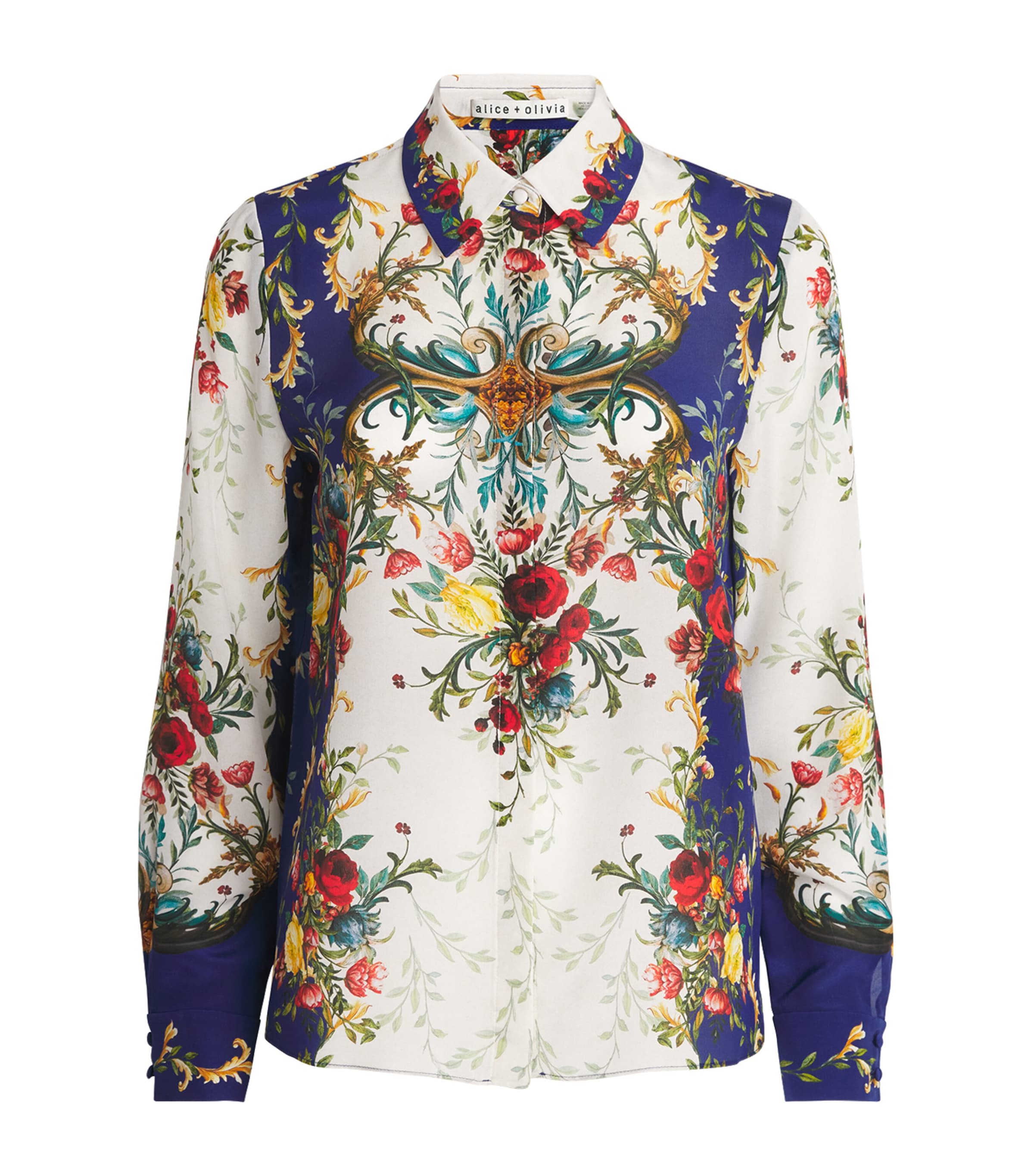 Silk Floral Print Willa Blouse