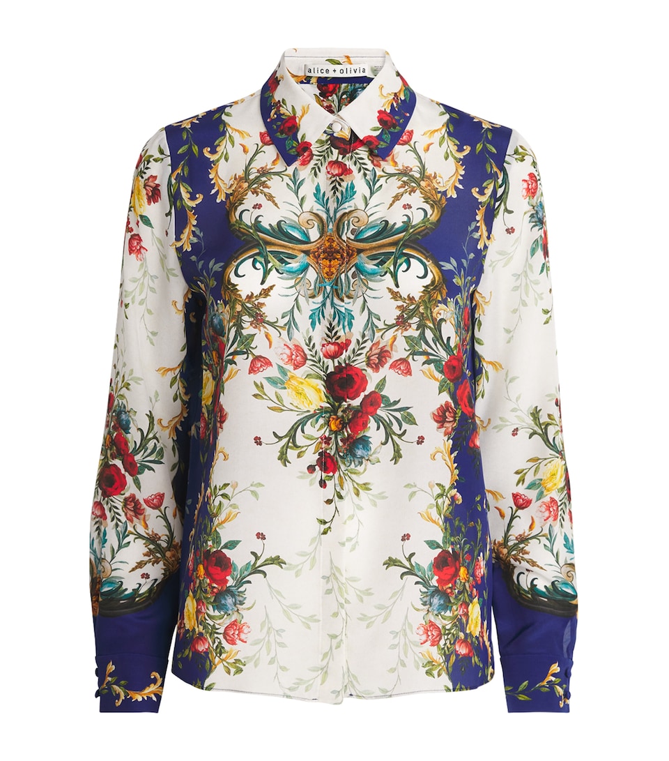 Silk Floral Print Willa Blouse
