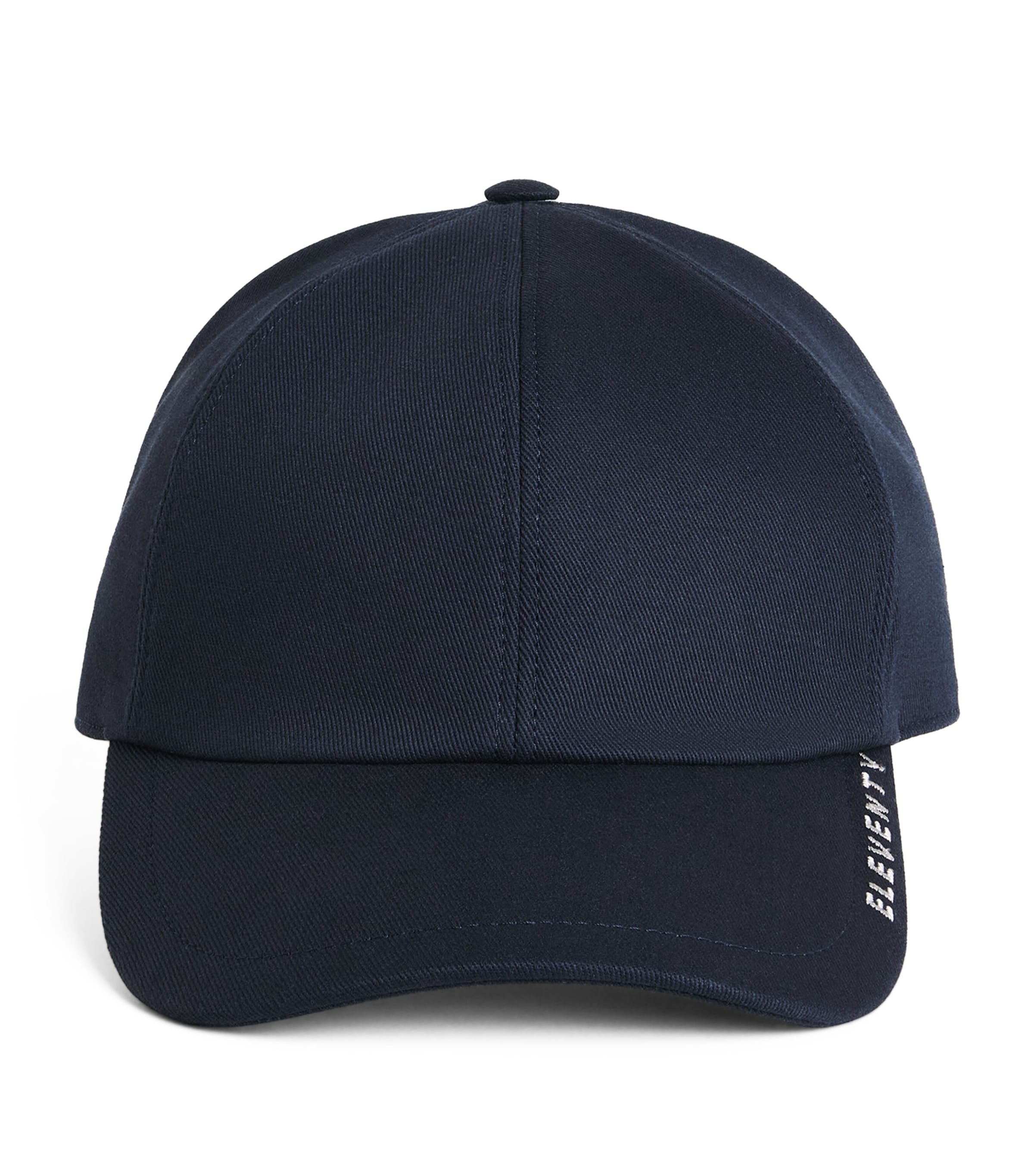 Eleventy Embroidered Logo Baseball Cap Blu