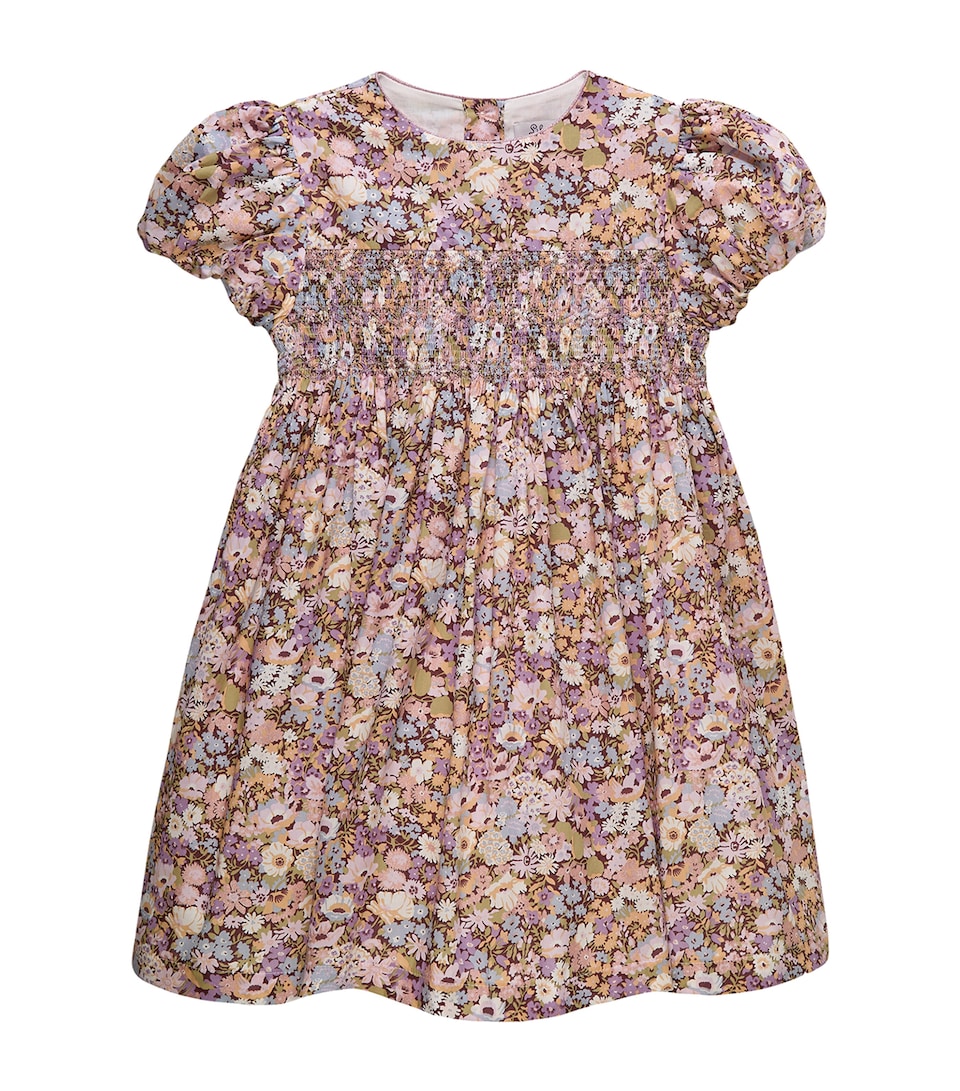 Trotters Cotton Liberty Print Smocked Dress (2-5 Years)