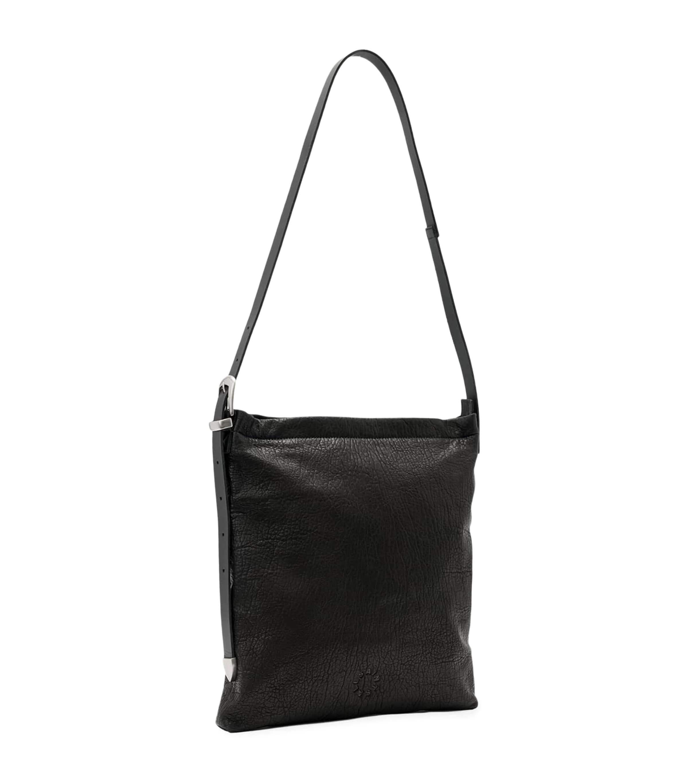 AllSaints Leather Haven Cross-Body Bag Black