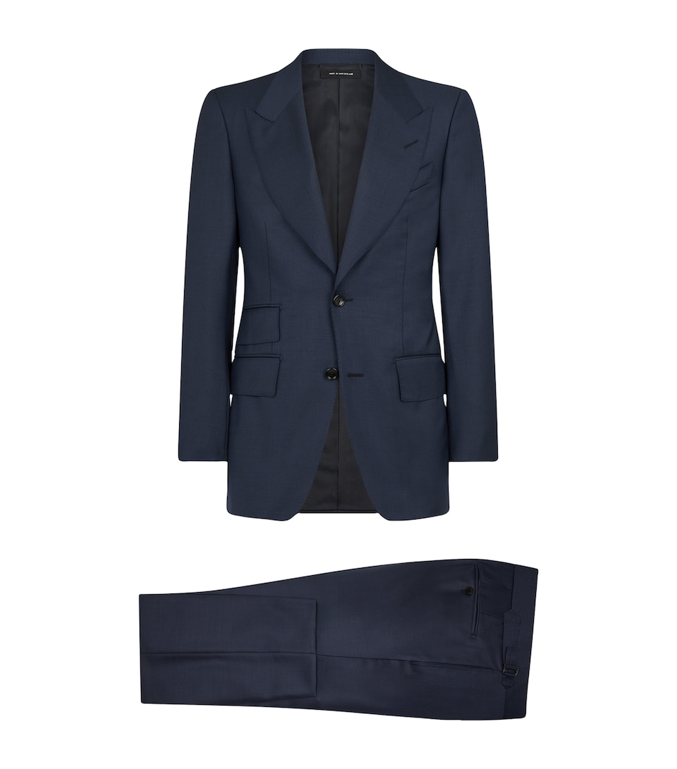 Wool Super 110s Sharkskin Shelton 2-Piece Suit