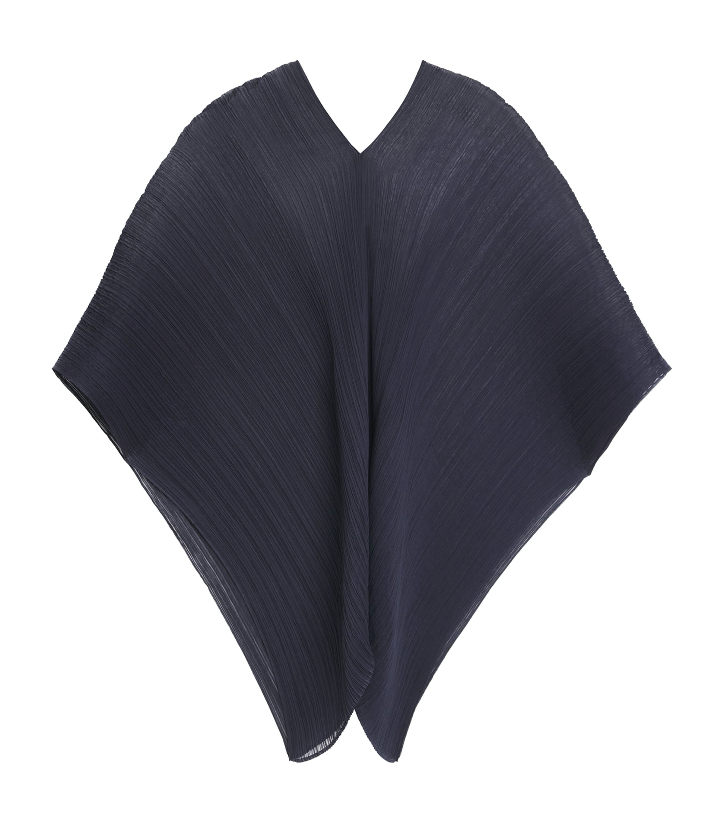 Pleats Please Issey Miyake Womens Colorful Madame-T May Stole Navy