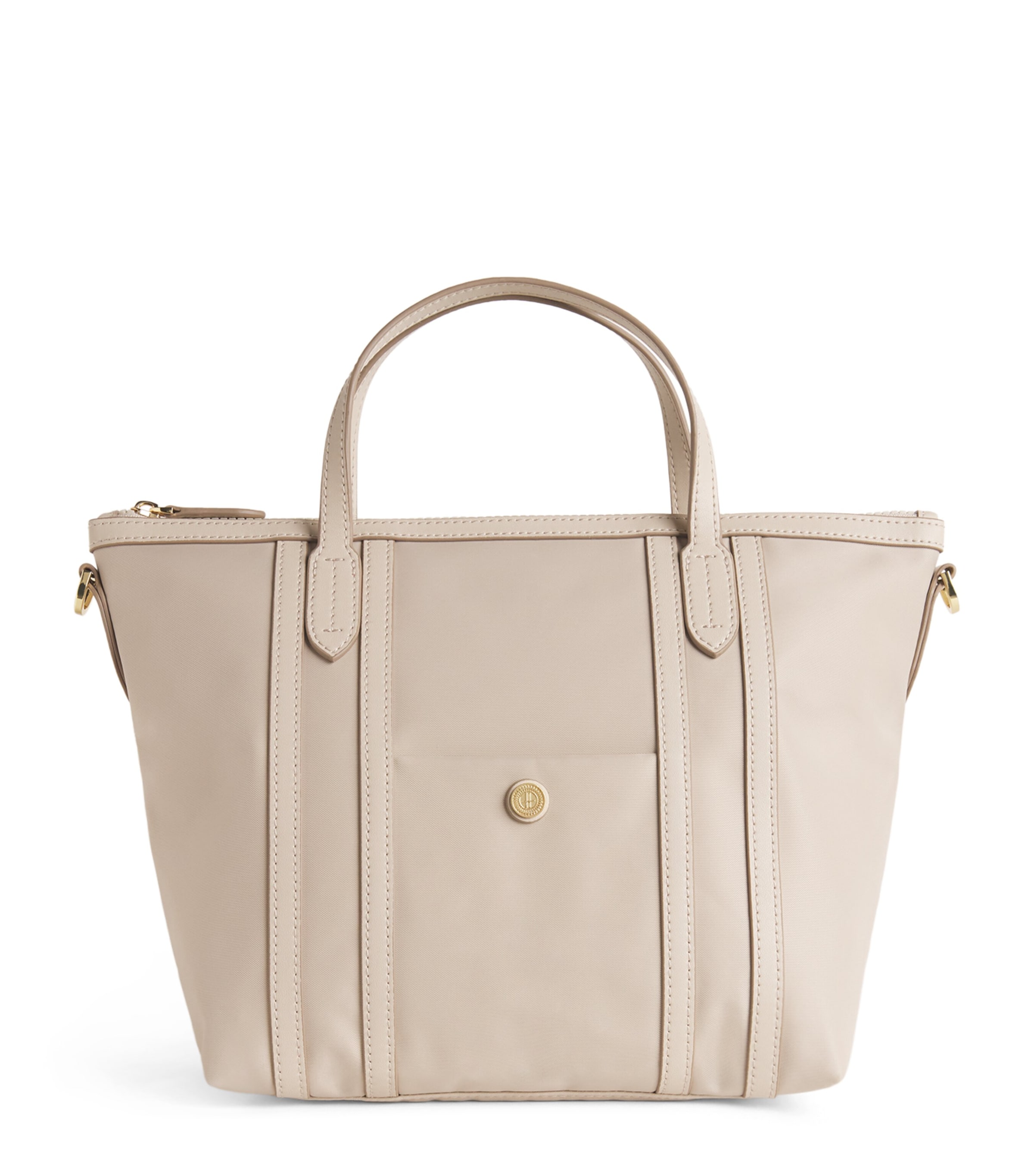 Harrods Grab Nylon Jetsetter Tote Bag Neutral