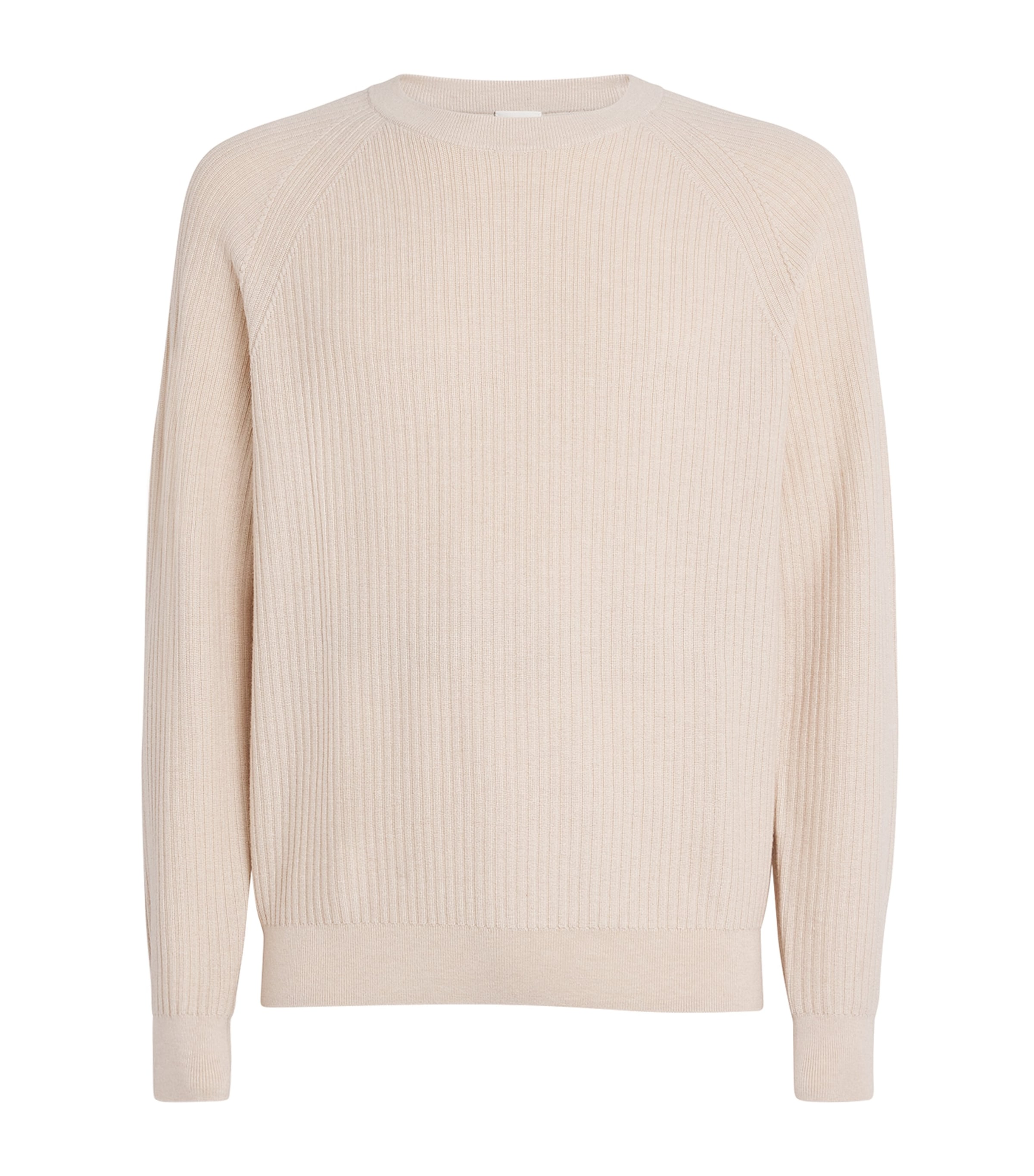 Merino-Cotton Crew-Neck Sweater