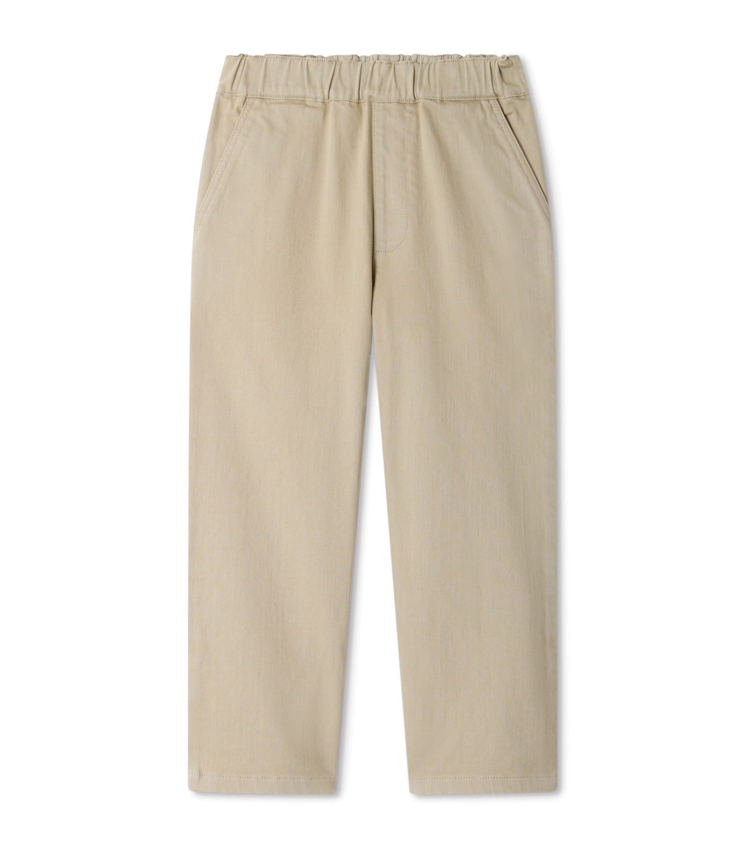 Bonpoint Cotton Elasticated Trousers (4-8 Years) Tilleul