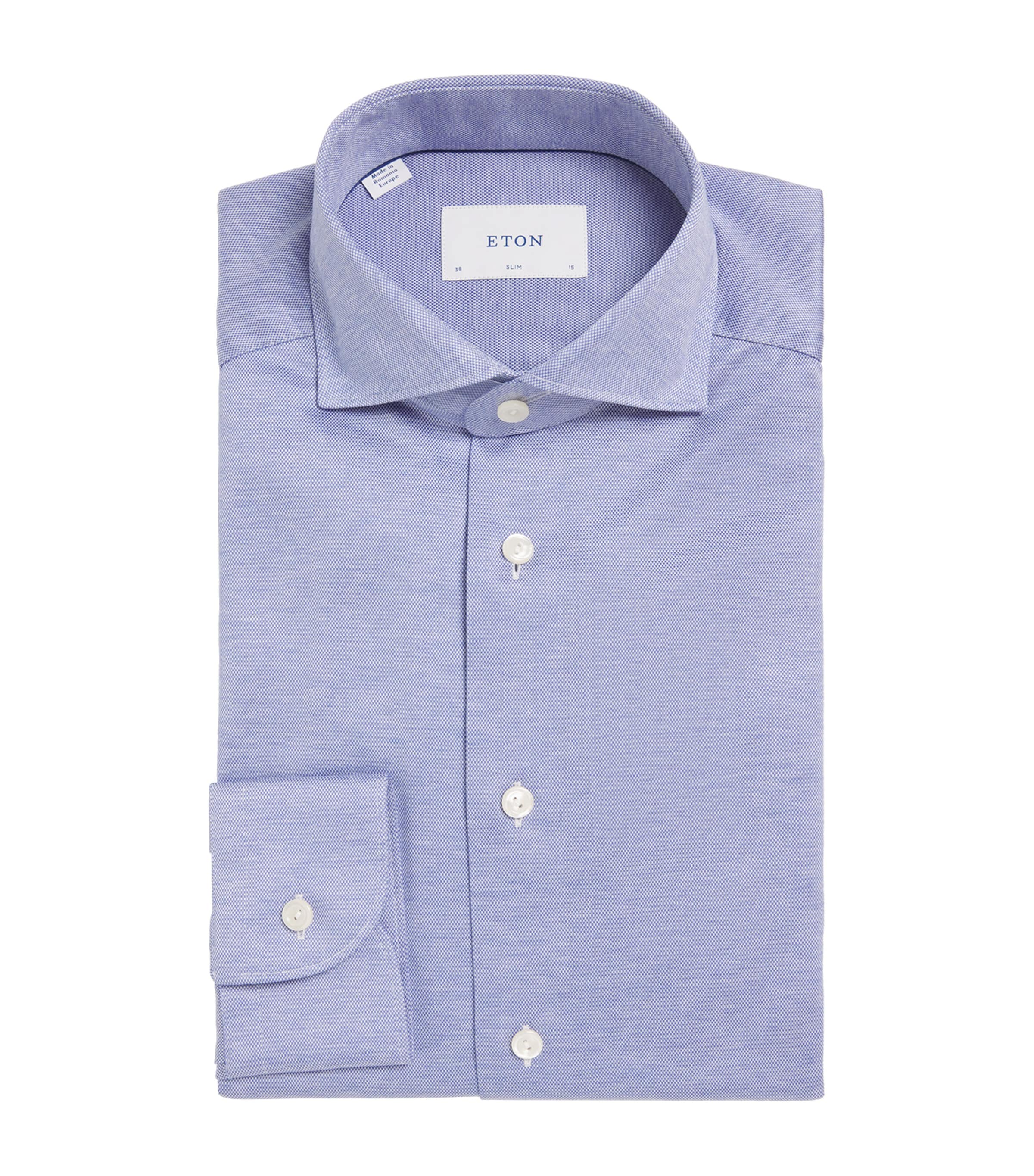 Cotton Filo di Scozia Slim Shirt