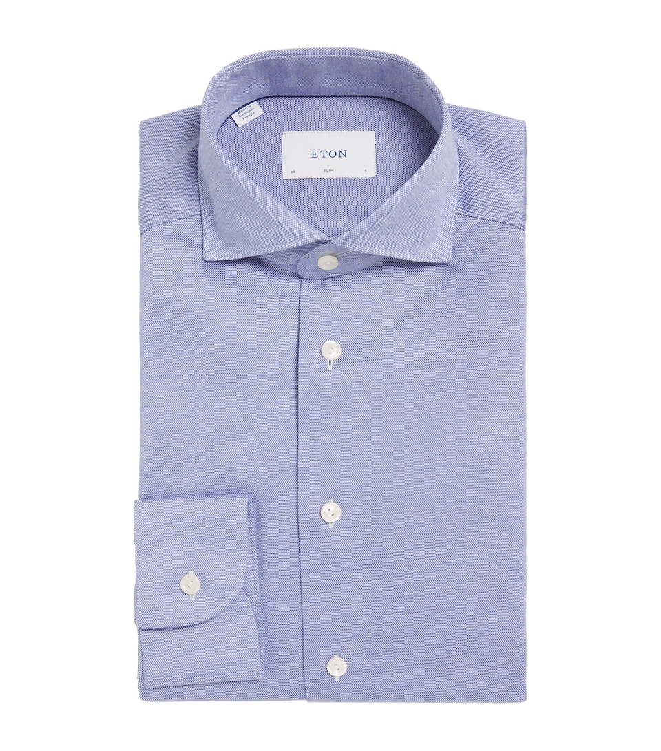 Cotton Filo di Scozia Slim Shirt