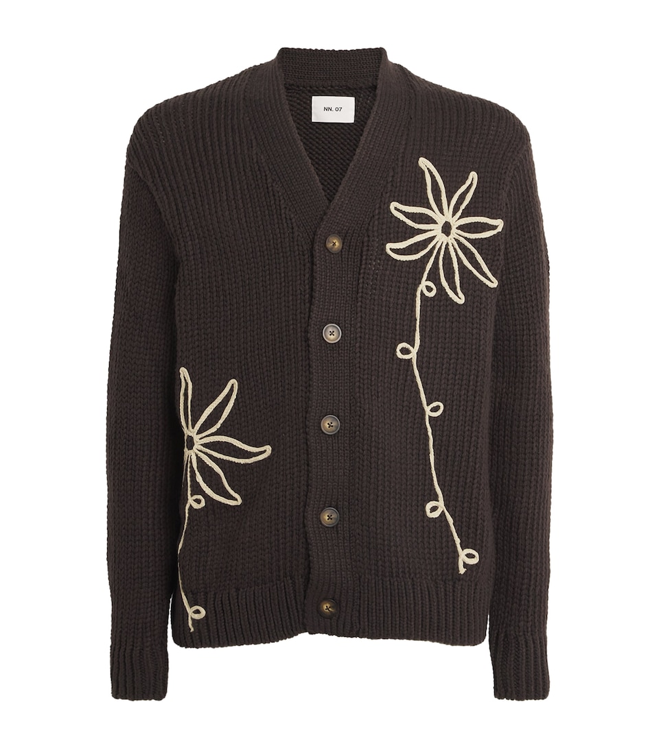 Flower Appliqué Mika Cardigan