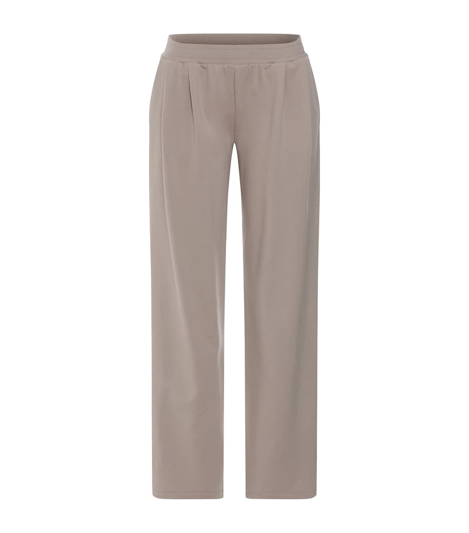 Hanro Womens Stretch-Cotton Natural Living Trousers Rose Grey