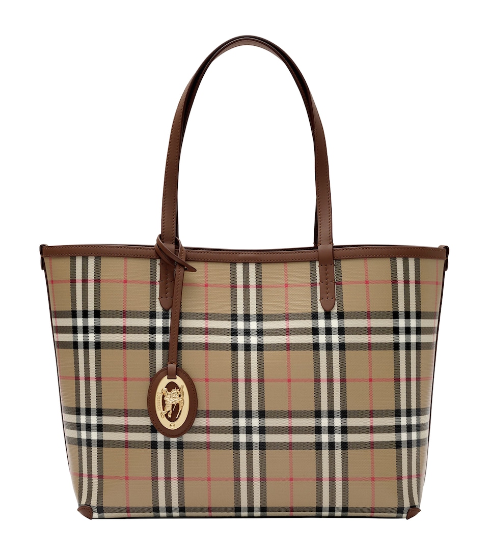 Burberry Small Check Tote Bag Archive Beige
