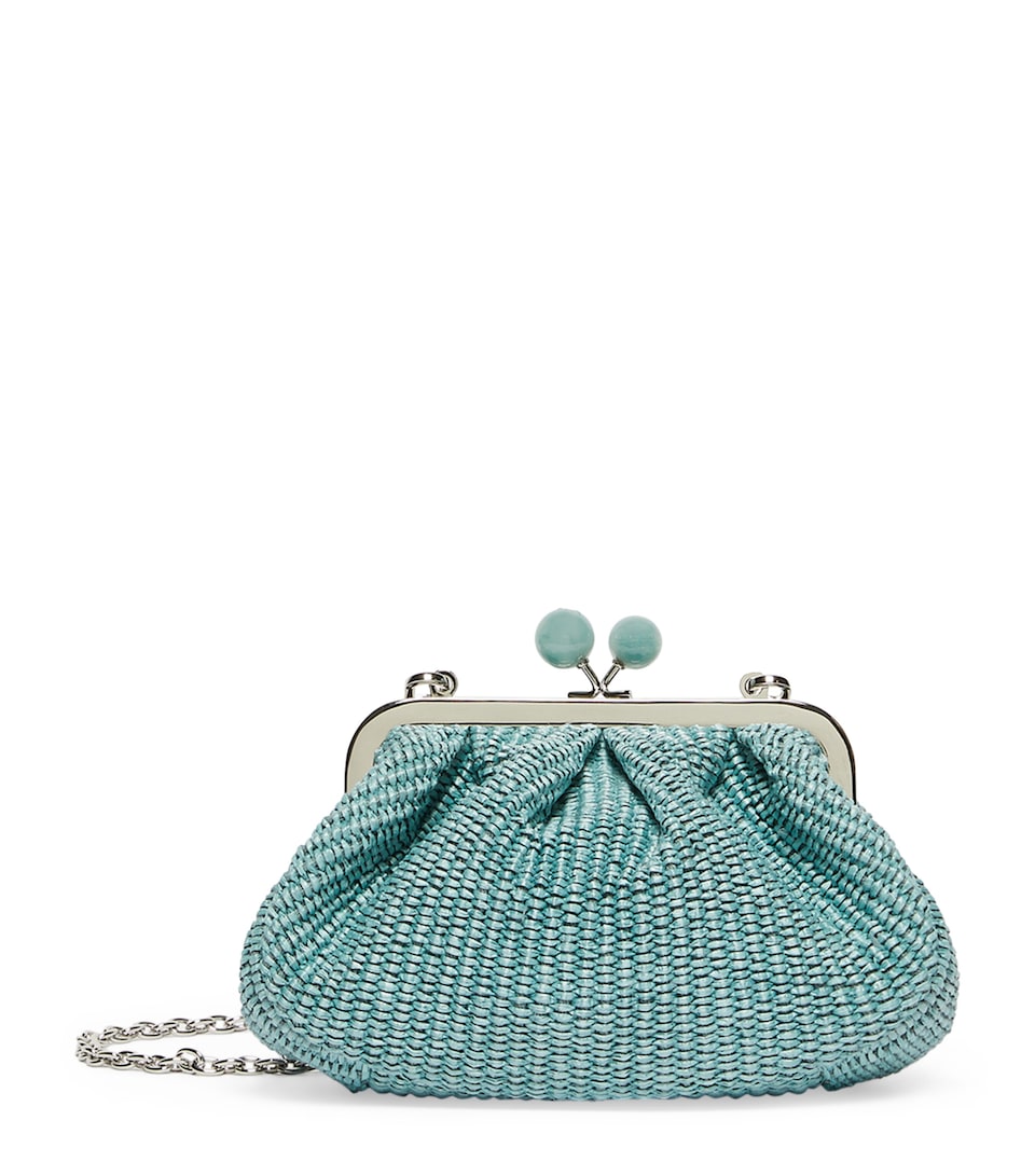 Weekend Max Mara Woven Pasticcino Clutch Bag Oil