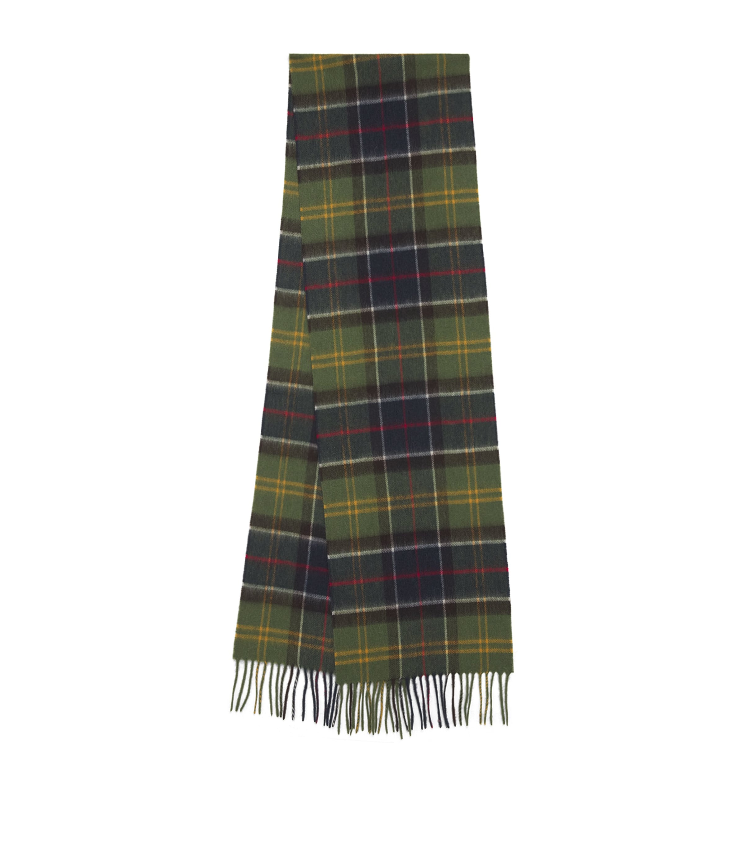 Wool-Cashmere Tartan Scarf
