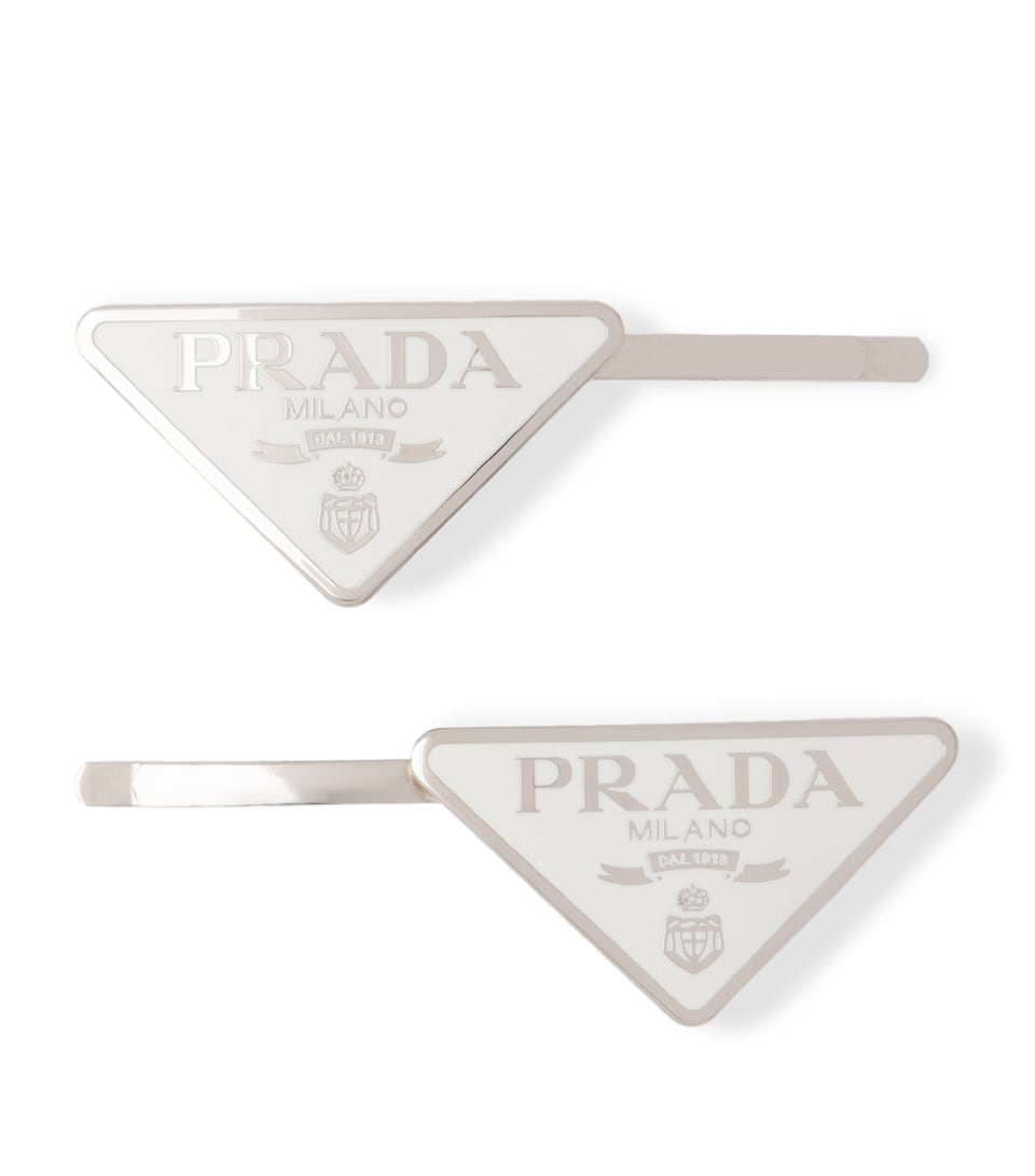 Prada Logo Hair Clips (Set of 2)
