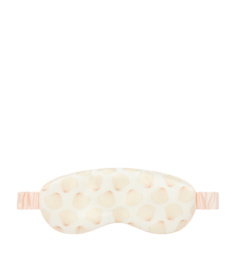 x Memo Press Mulberry Silk Seashells Eye Mask