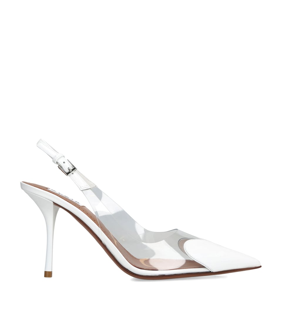 Alaïa Coeur Slingback Pumps 90 White