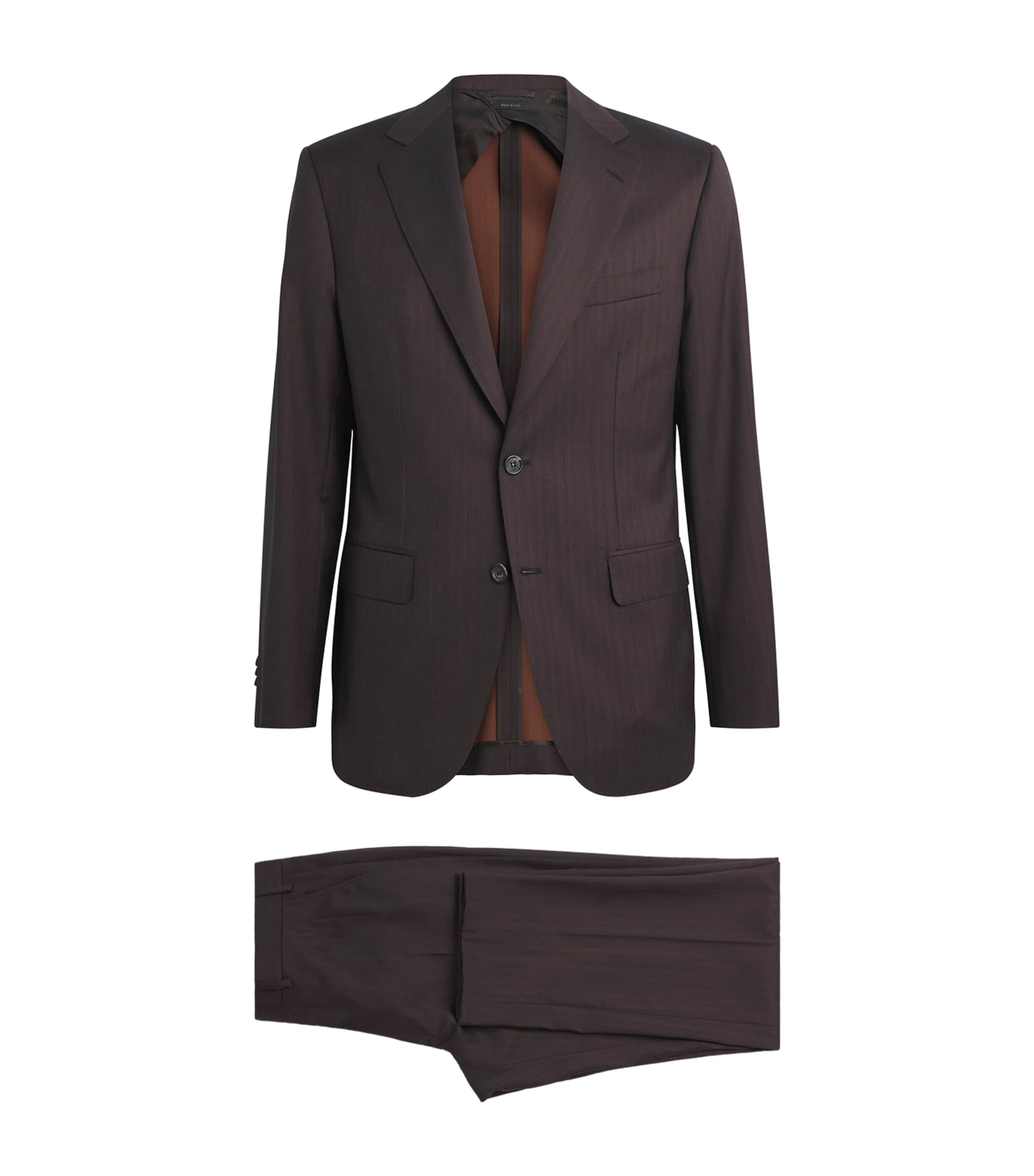 Wool-Silk Plume 2-Piece Suit