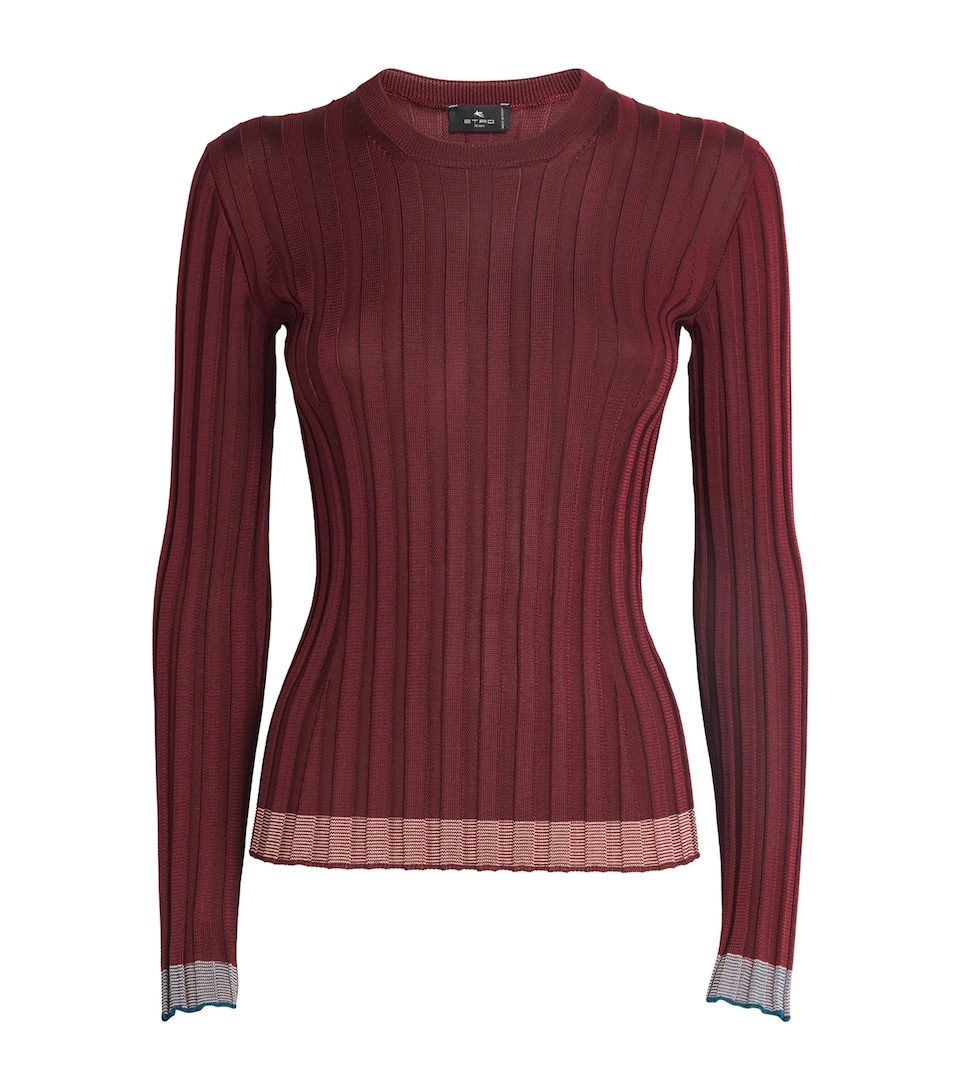 Rib-Knit T-Shirt