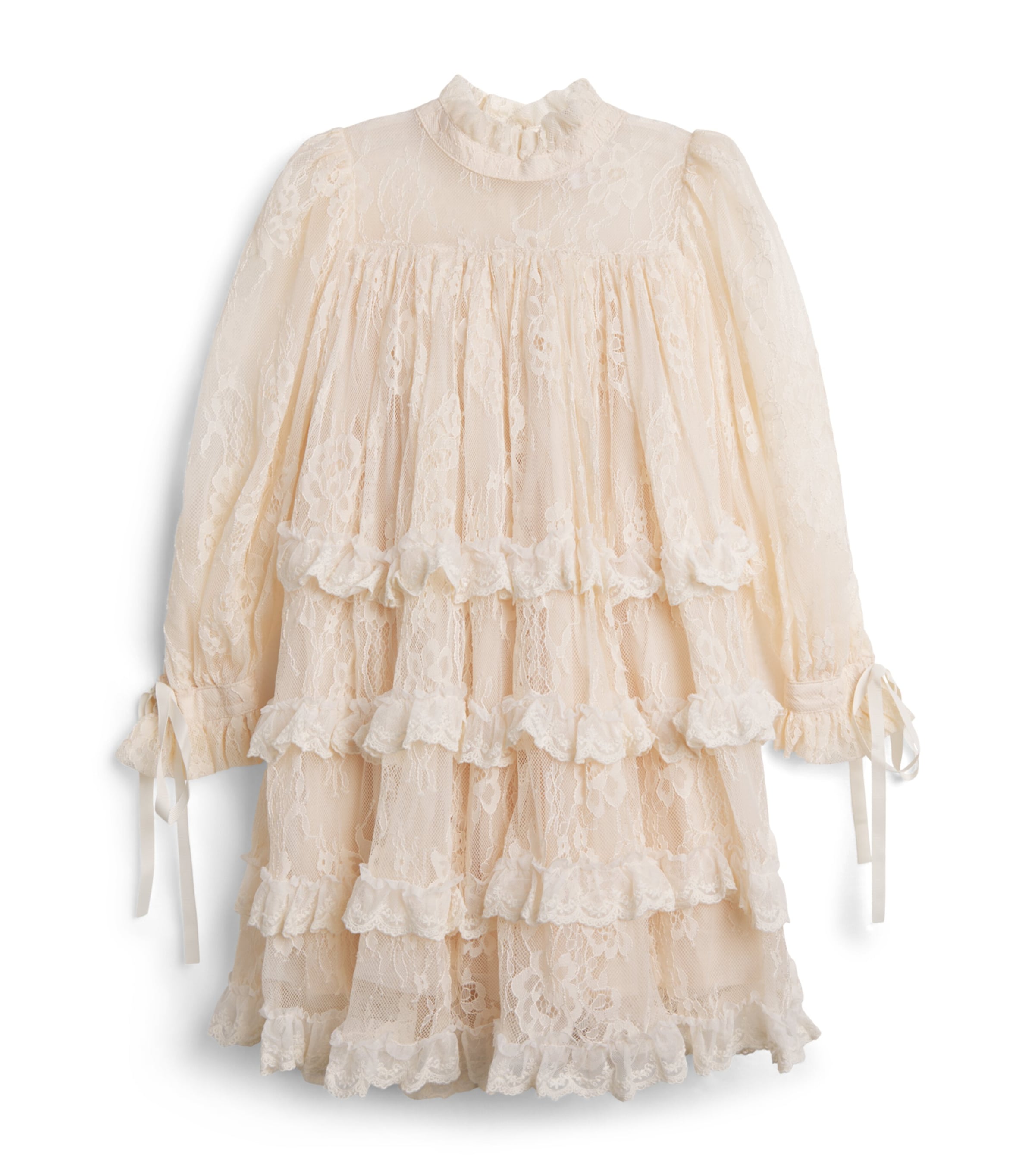 PETITE AMALIE Lace Tiered Dress (4-16 Years) Cream
