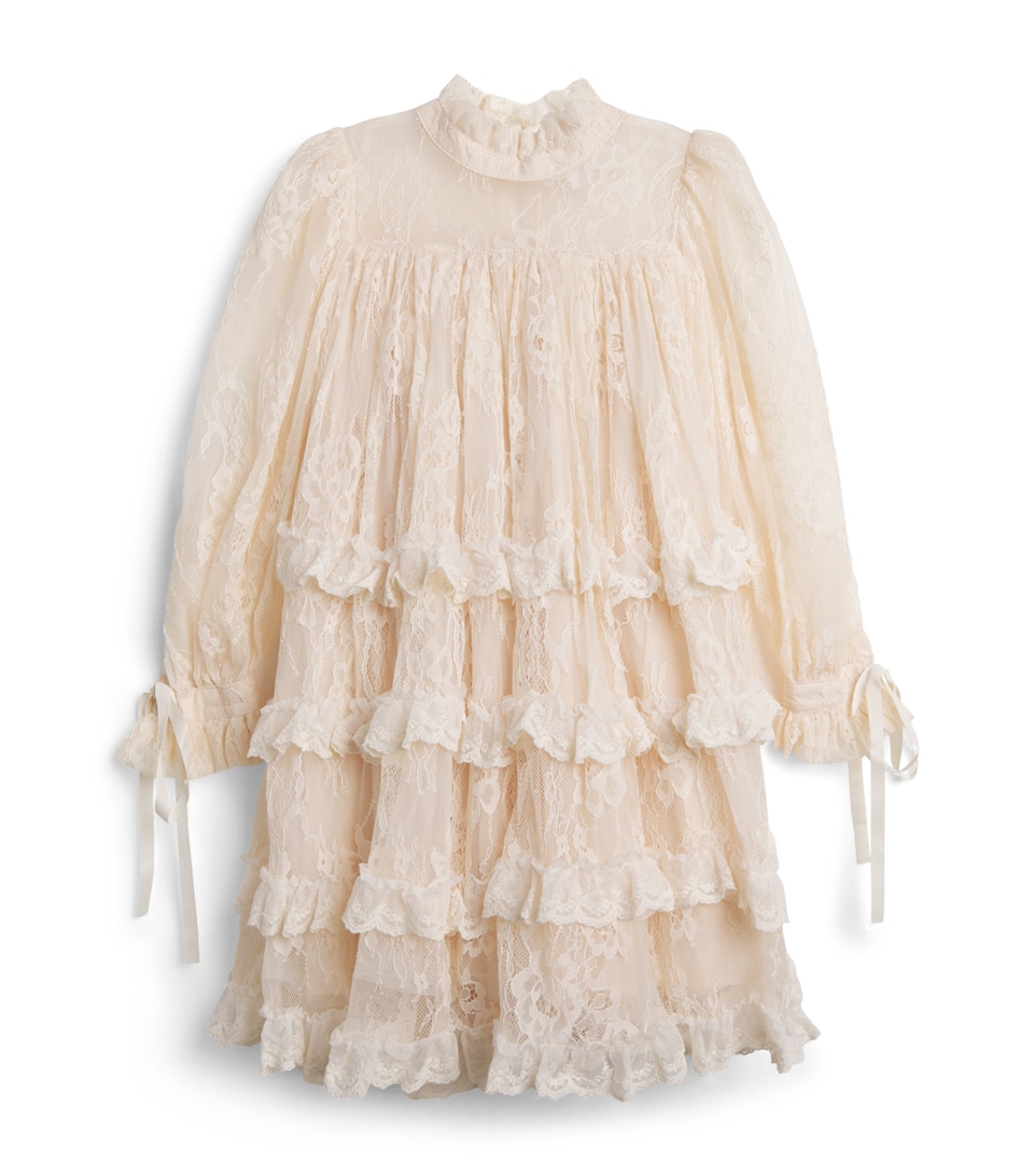 PETITE AMALIE Lace Tiered Dress (4-16 Years) Cream