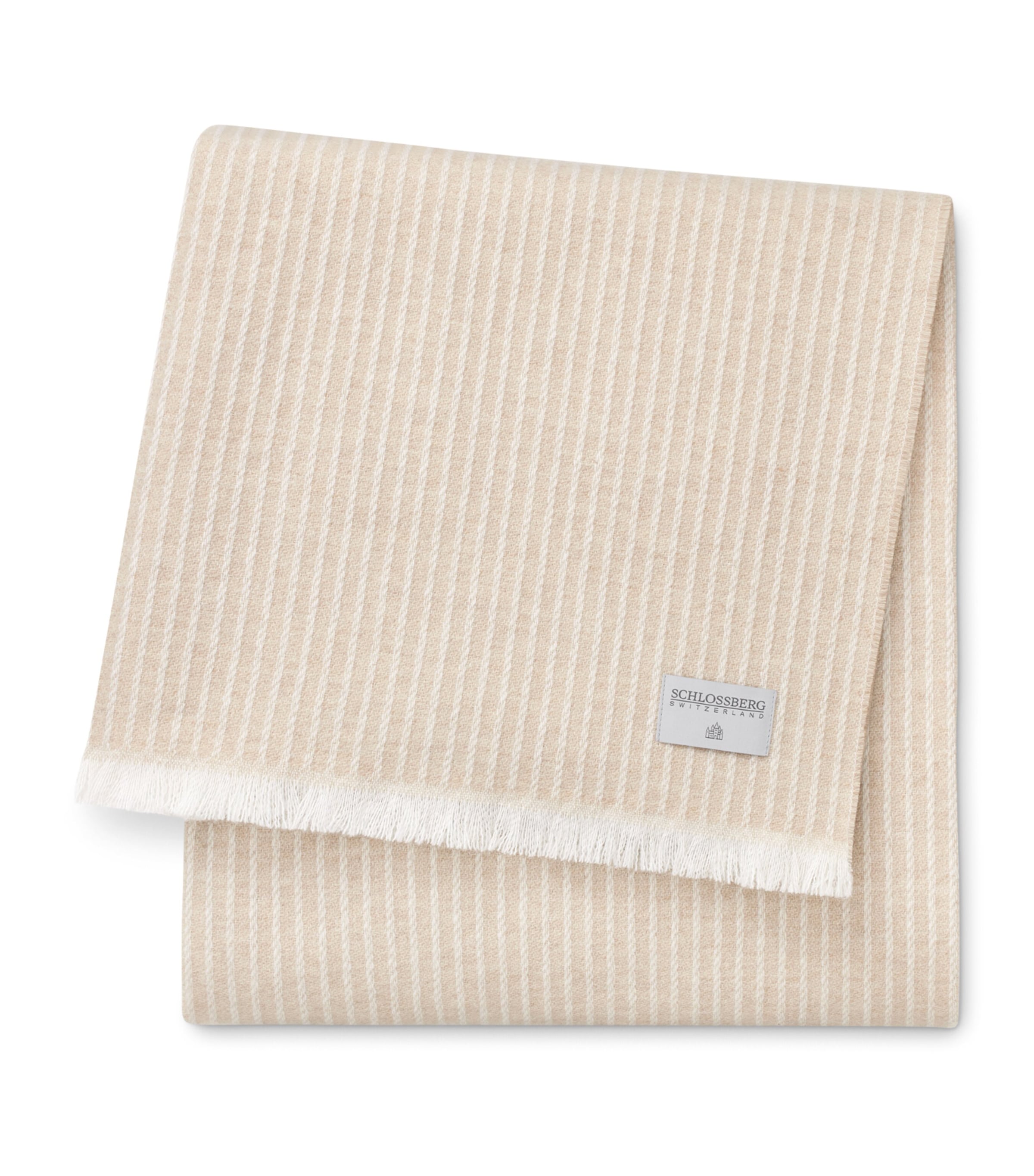 Schlossberg Wool-Cashmere Elias Throw (130cm x 200cm) Beige
