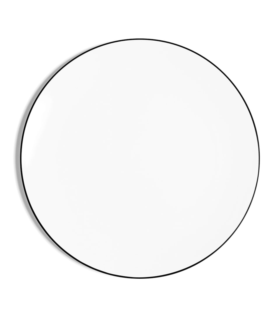 Richard Brendon Line Coupe Salad Plate (24cm) Black