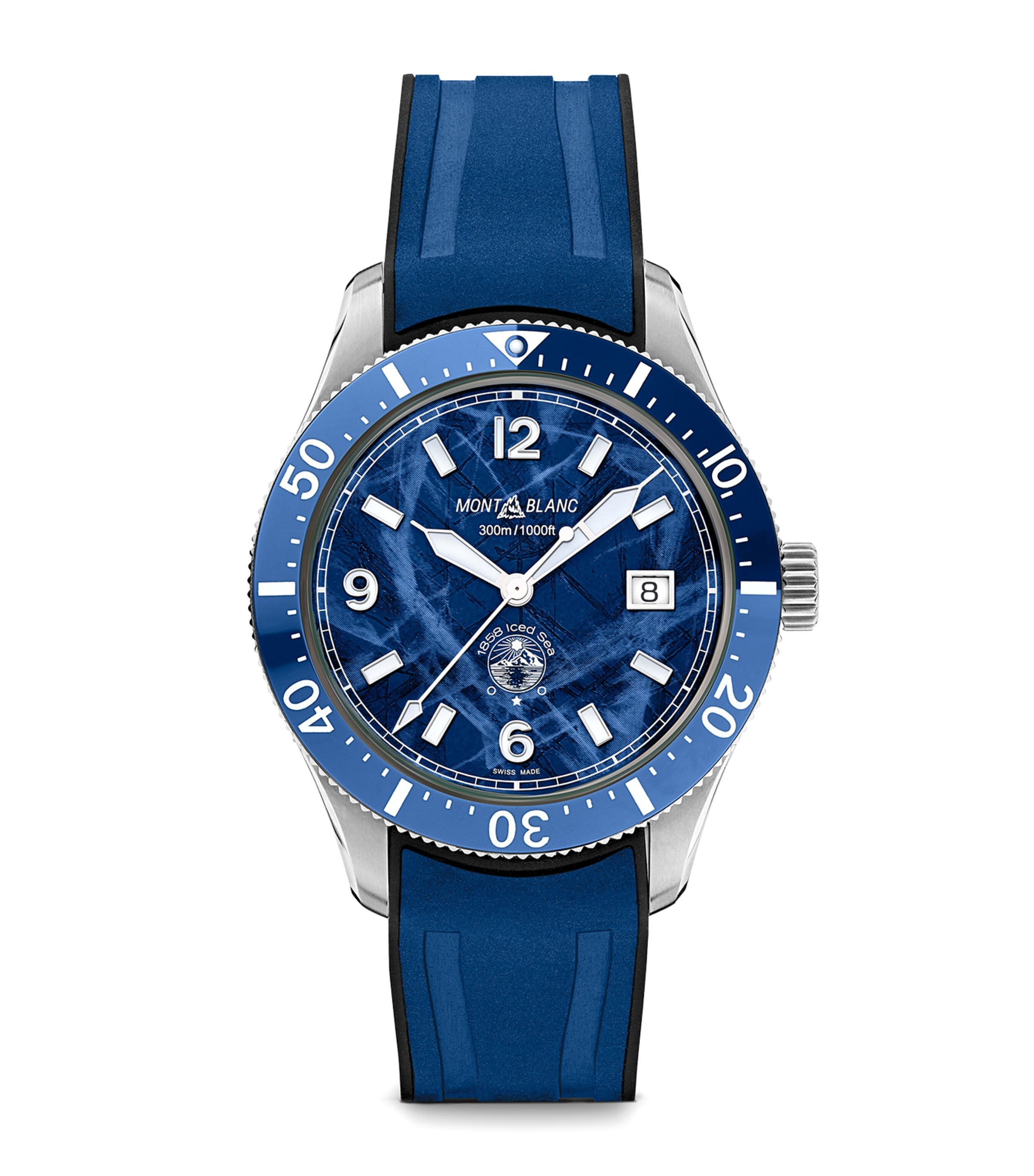 Stainless Steel 1858 Iced Sea Automatic Date Watch 41mm