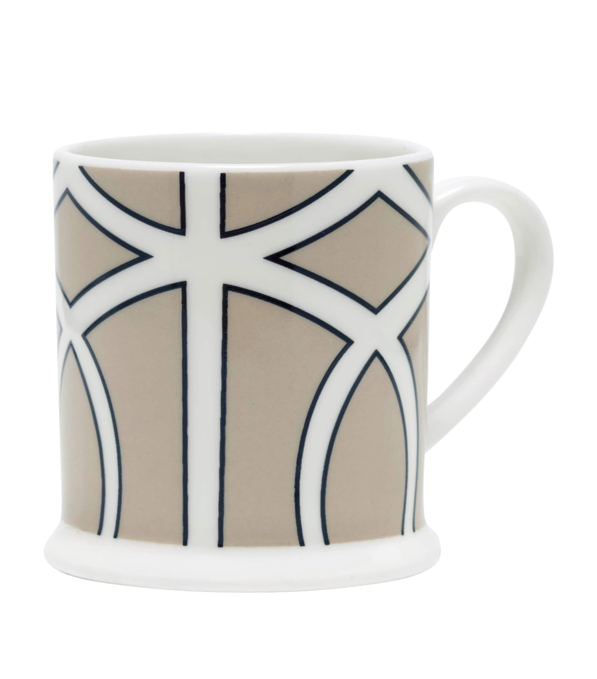 O.W.London Set of 2 Loop Espresso Cups Truffle/white