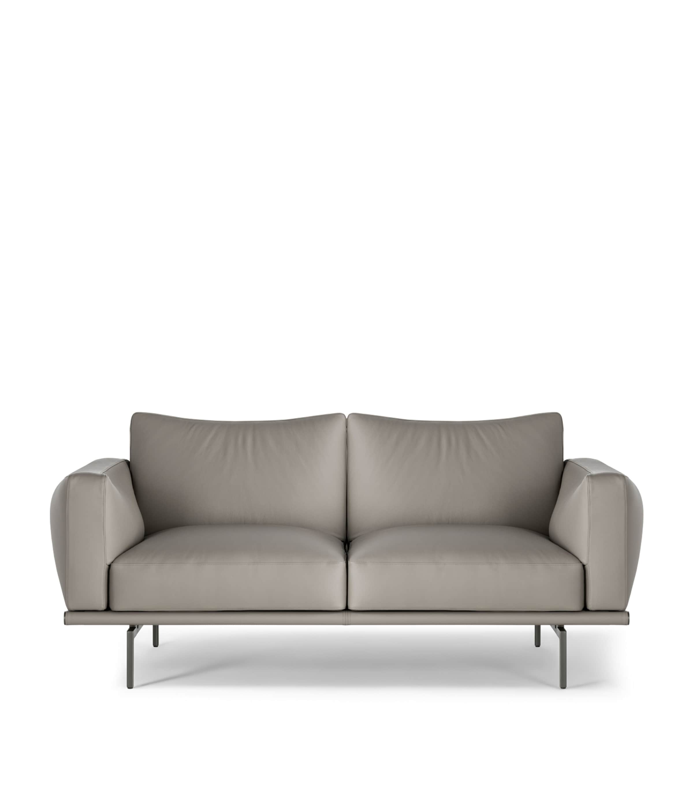 Poltrona Frau Leather Happy Jack 2-Seater Sofa Pelle Fru Slfl Il Ry