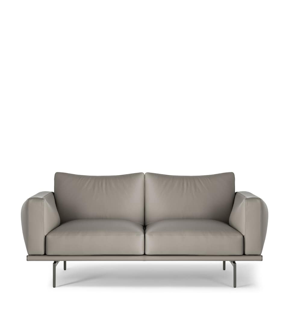 Poltrona Frau Leather Happy Jack 2-Seater Sofa Pelle Fru Slfl Il Ry