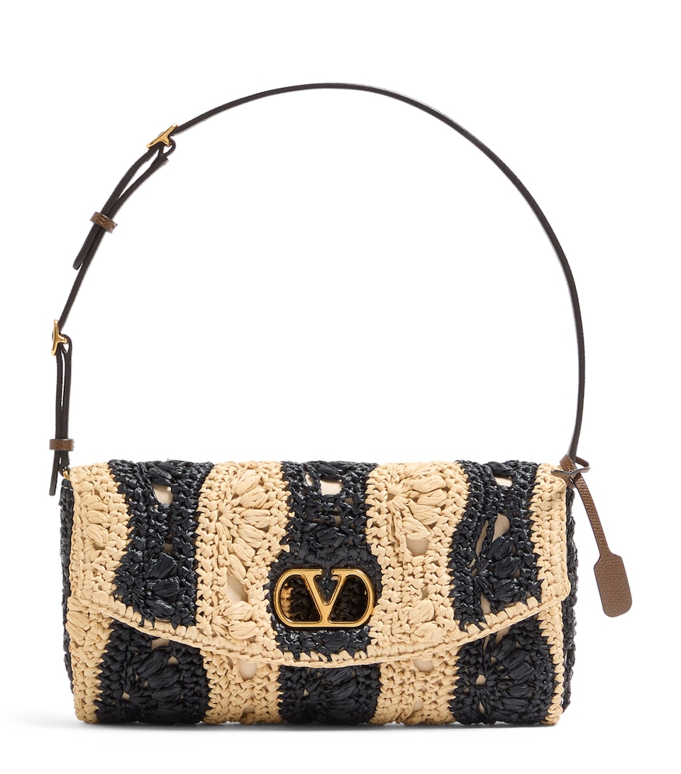 Small Woven DeVain Shoulder Bag