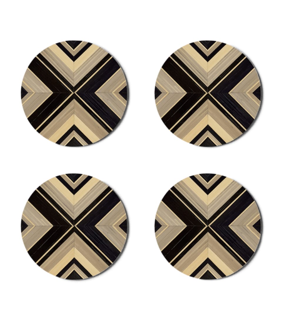Set of 4 Geometrique Round Coasters