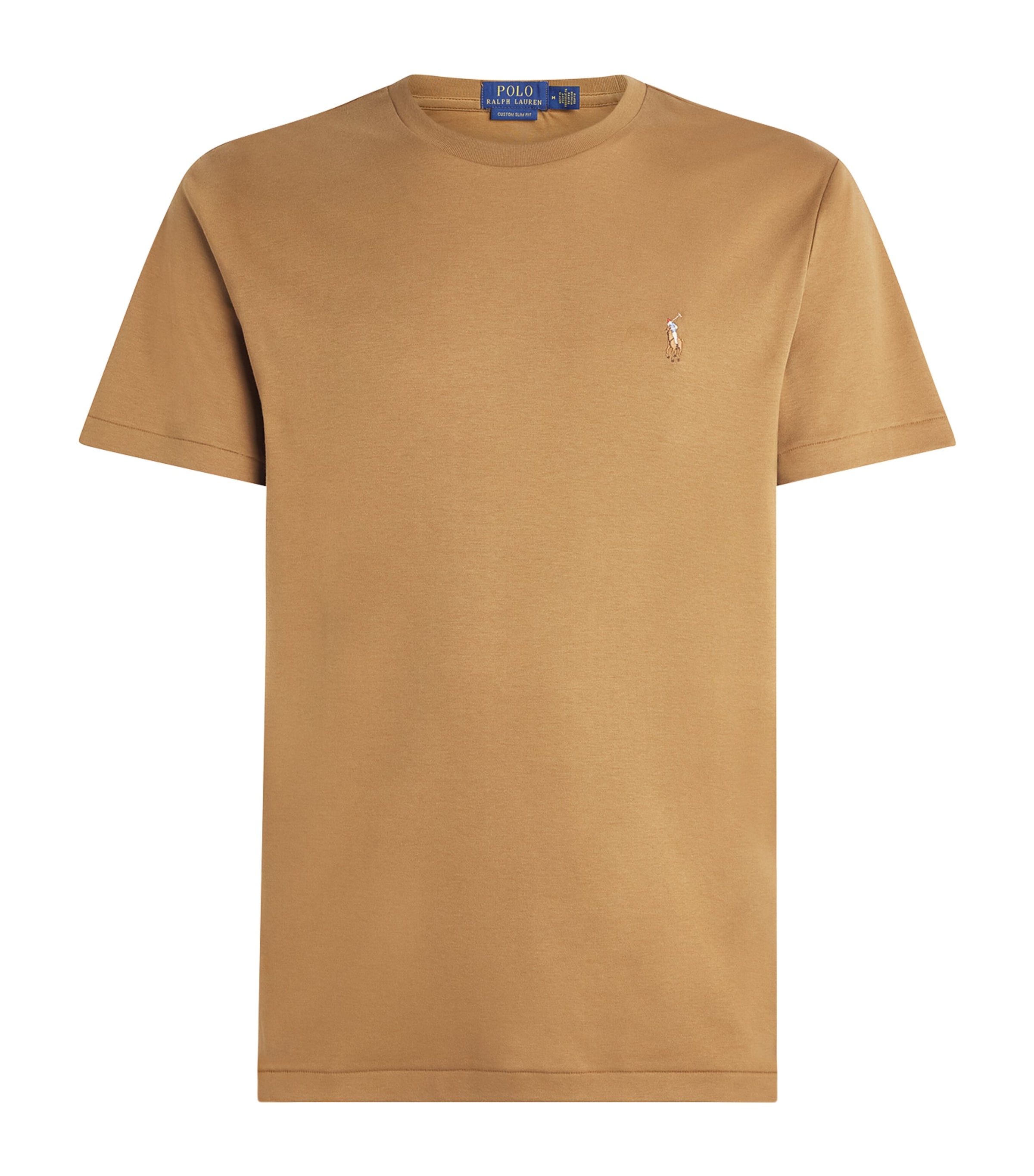 Polo Ralph Lauren Mens Pima Cotton Polo Pony T-Shirt Cafe Brown