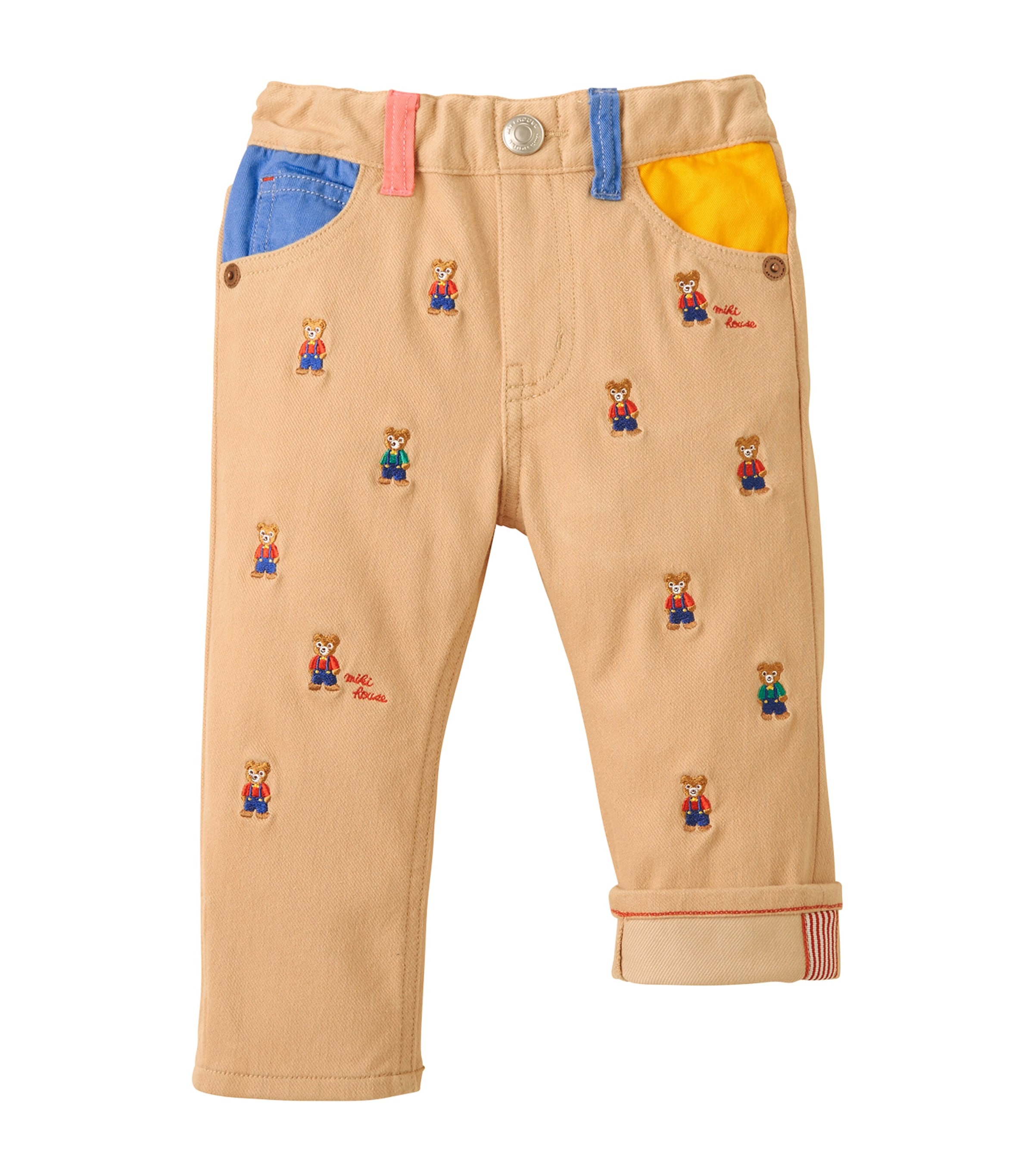 Miki House Cotton Embroidered Jeans (2-5 Years)