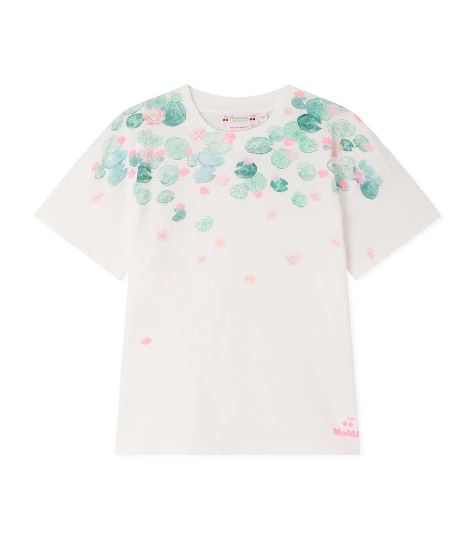 Bonpoint x MoMa Cotton Lily Pad T-Shirt (14 Years) Upb Blanc Lait