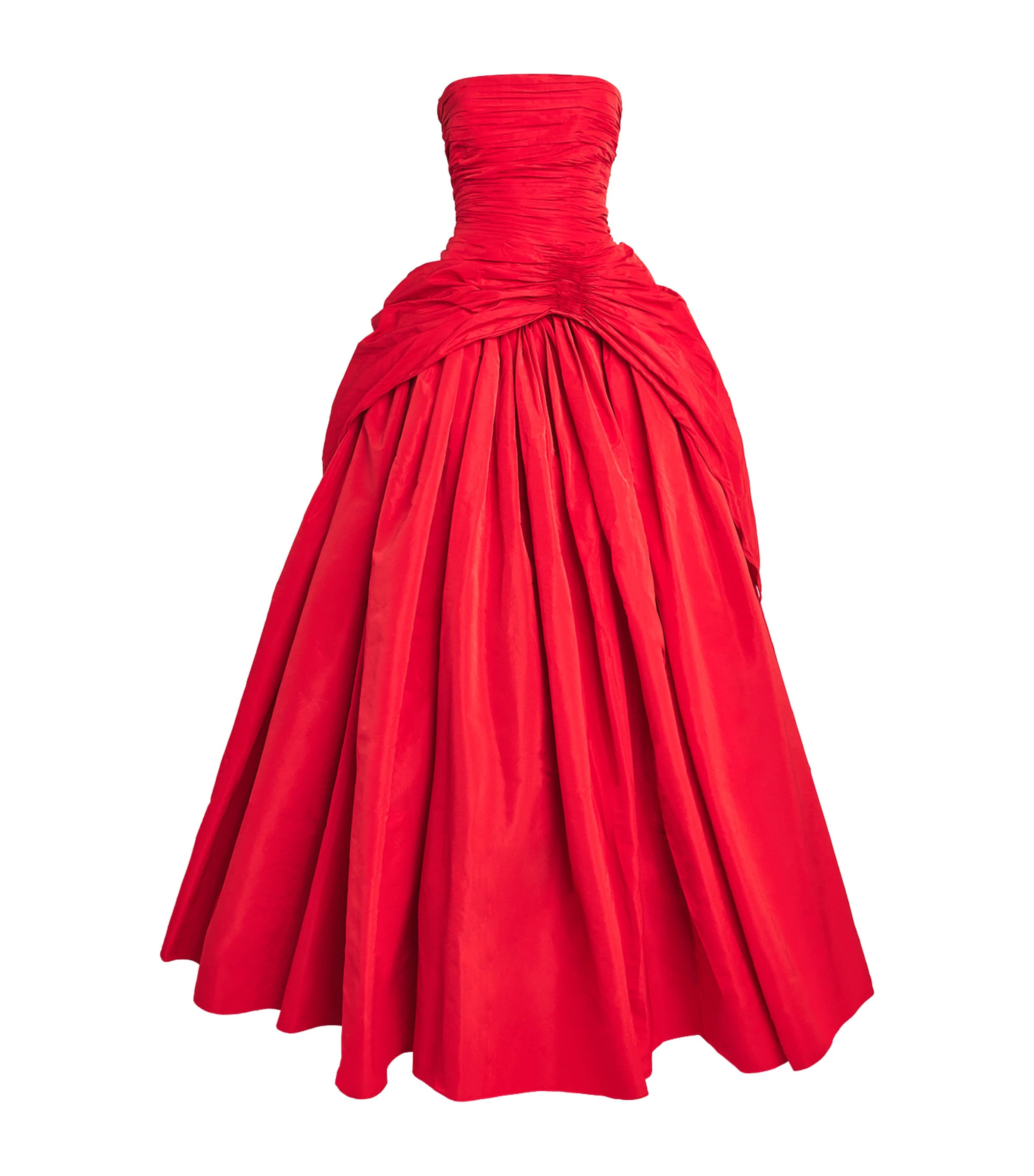 Marmar Halim Womens Ruched Strapless Gown Purple