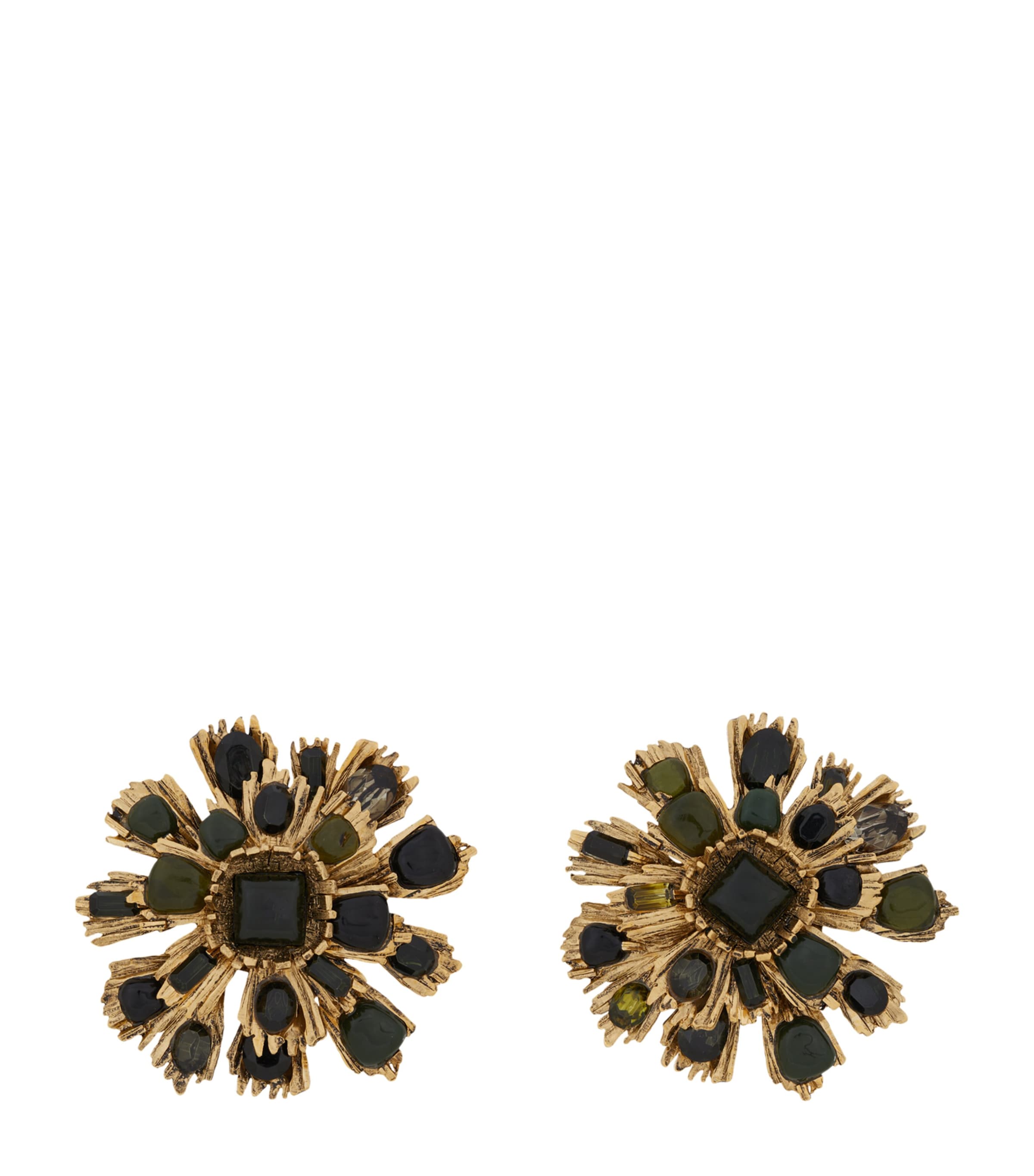 Saint Laurent Sunburst Clip-On Earrings