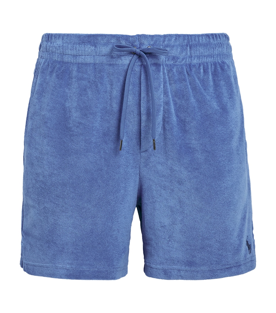 Polo Ralph Lauren Mens Cotton Terry Polo Pony Shorts Modern Royal