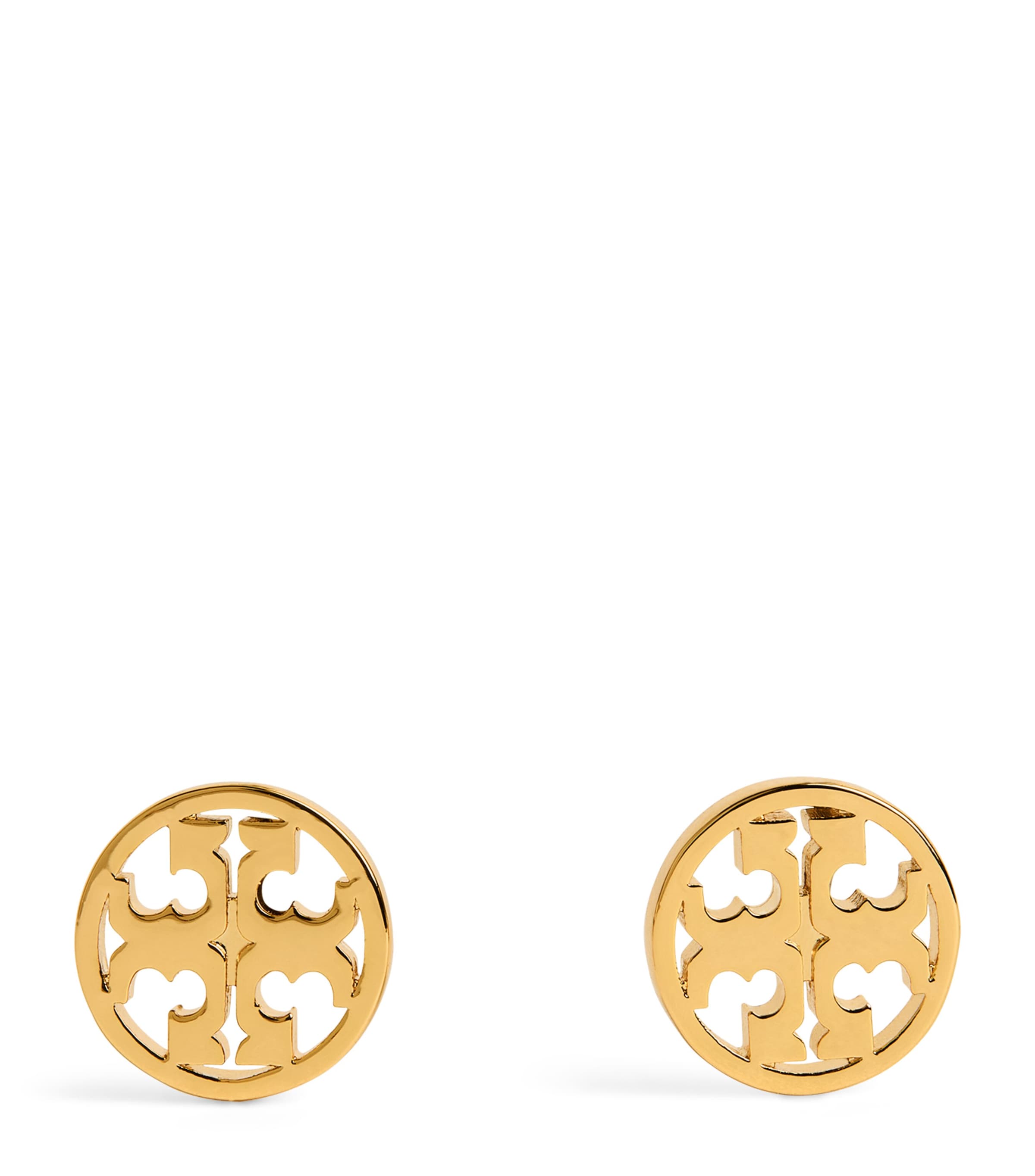 Tory Burch Miller Logo Stud Earrings Tory Gold