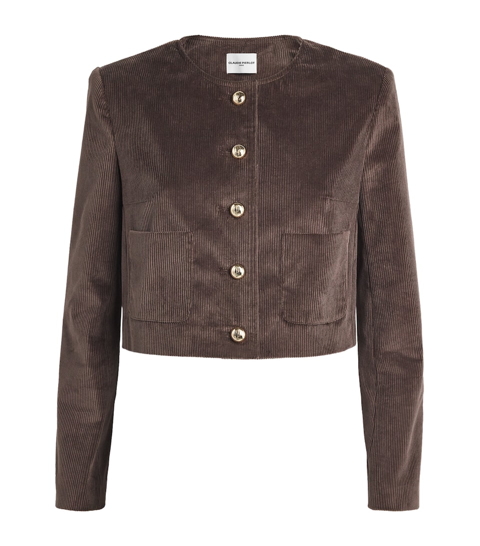 Corduroy Cropped Blazer