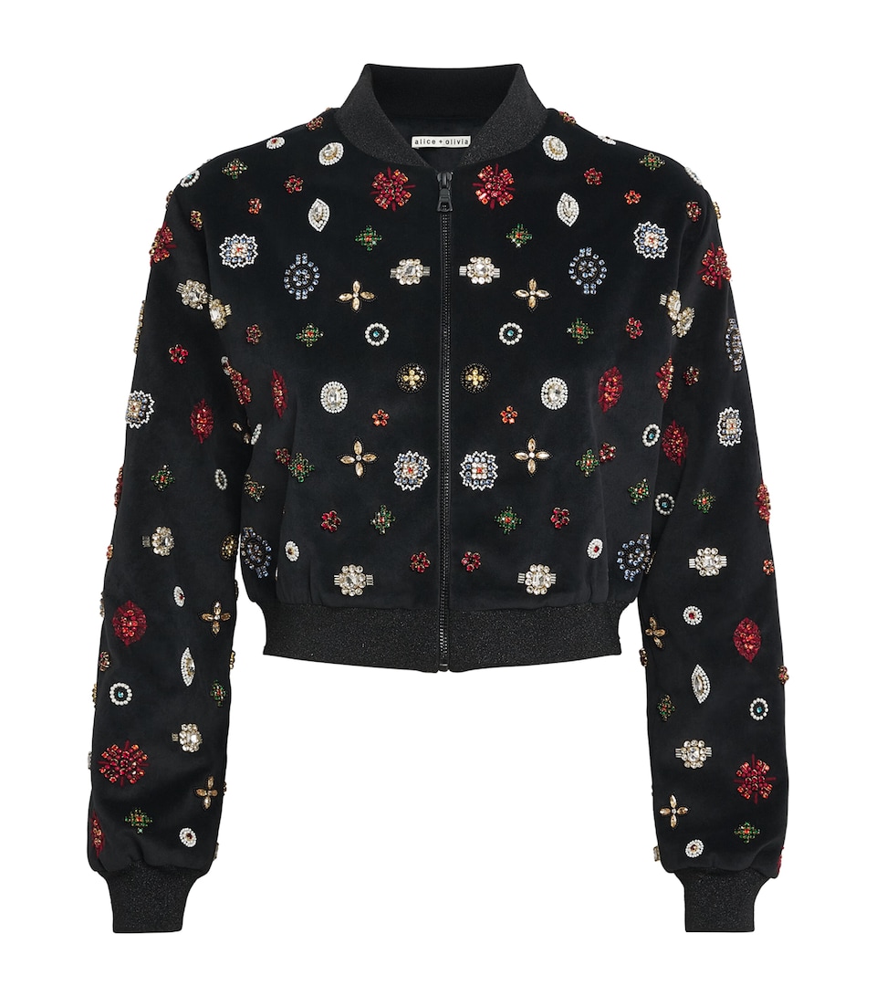 Embellished Jackie Bomber Jacket