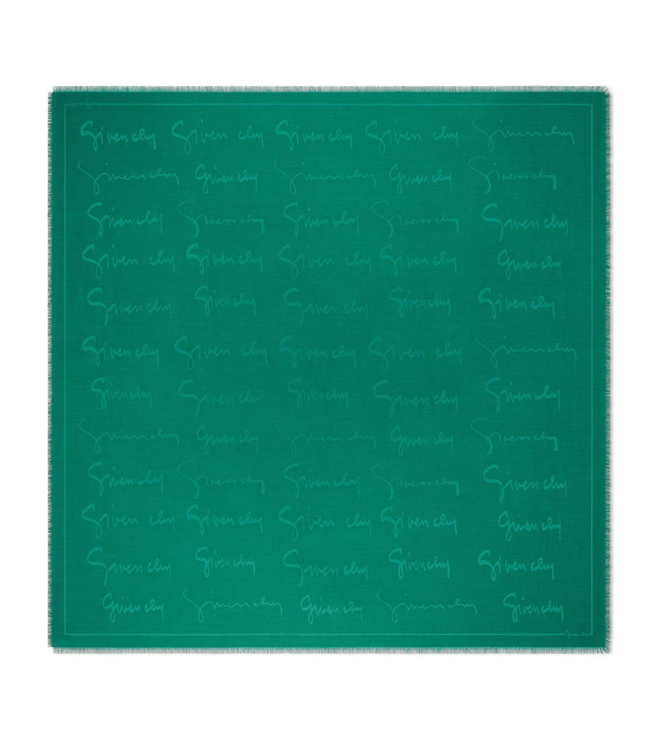 Givenchy Silk-Wool Signature Shawl