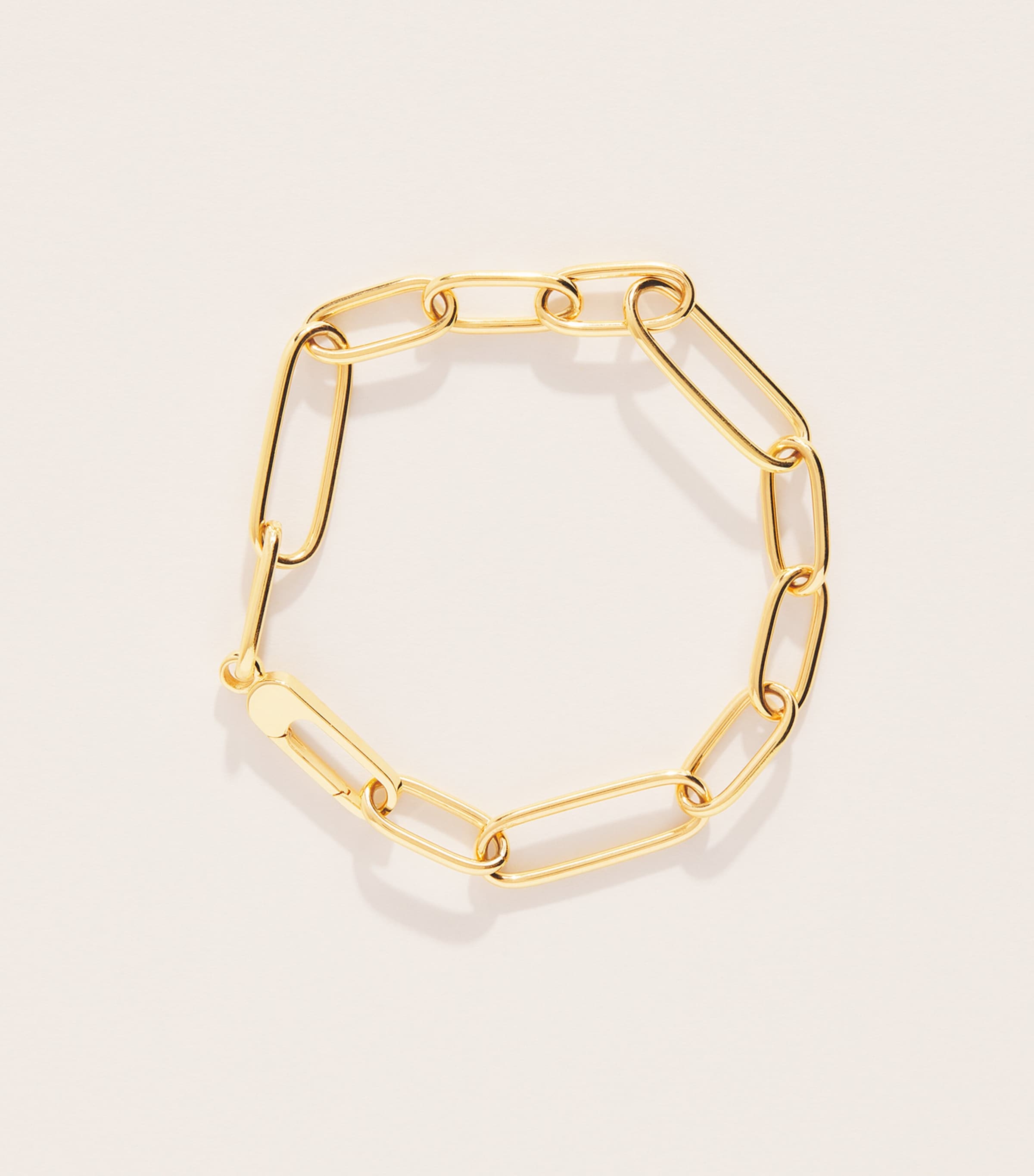 Rosa de la Cruz Yellow Gold Chunky Links Chain Bracelet Yellow Gold