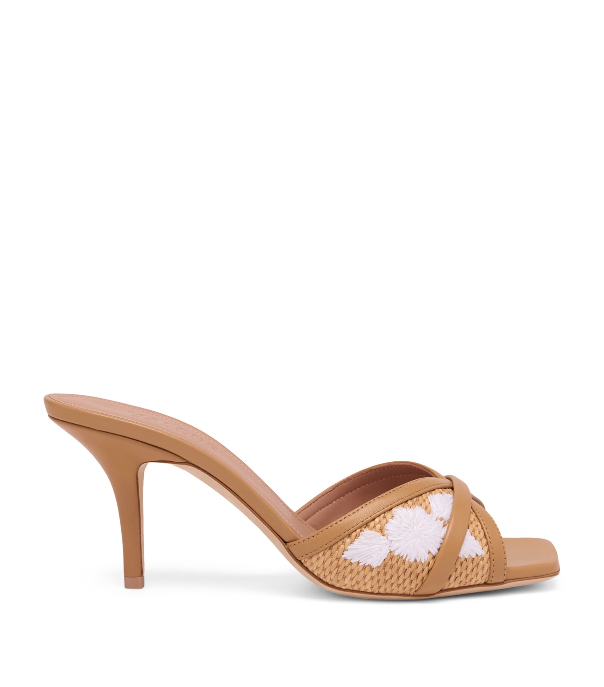 Raffia Perla Heeled Sandals 70