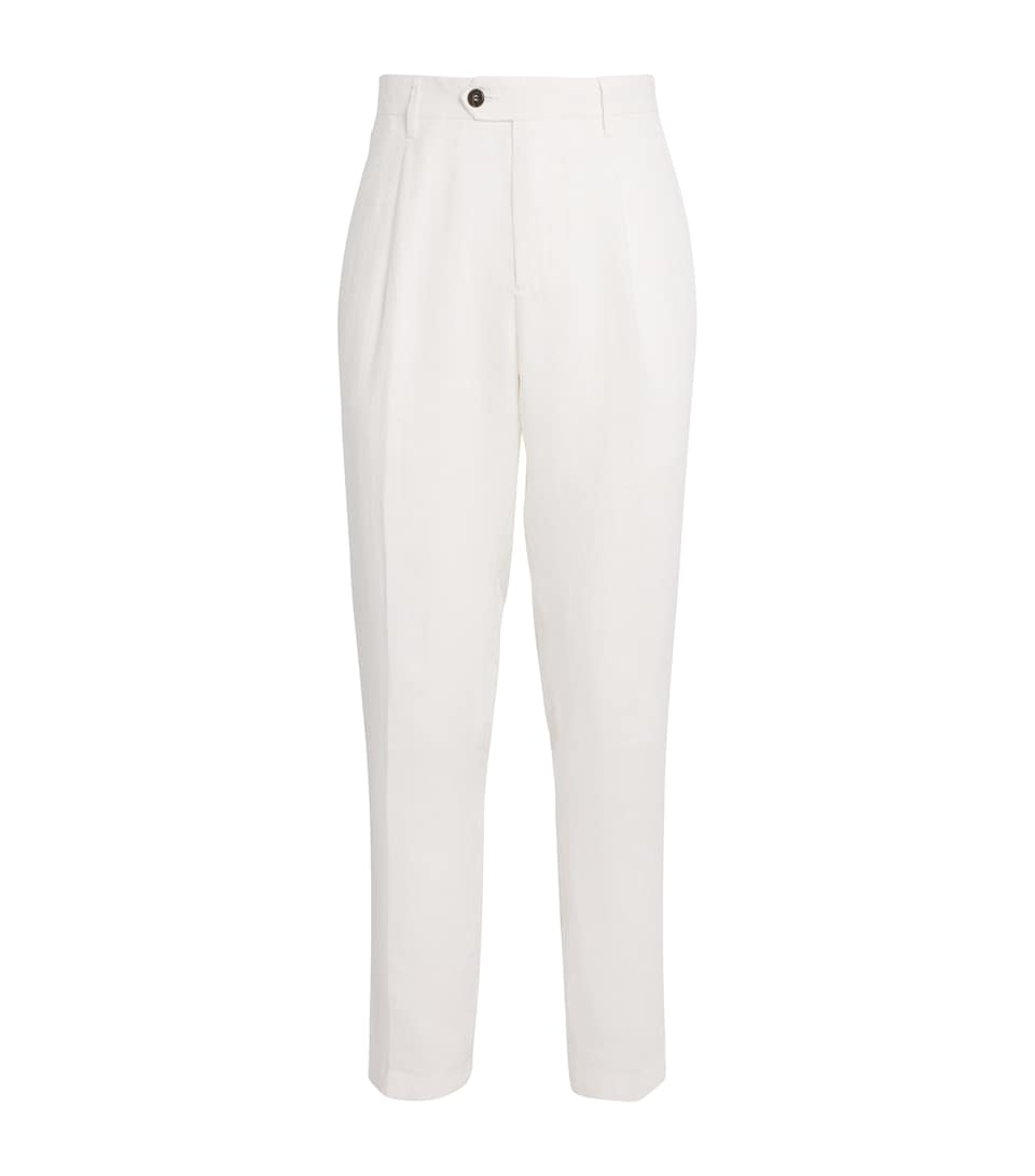 x Harrods Linen Tailored Trousers