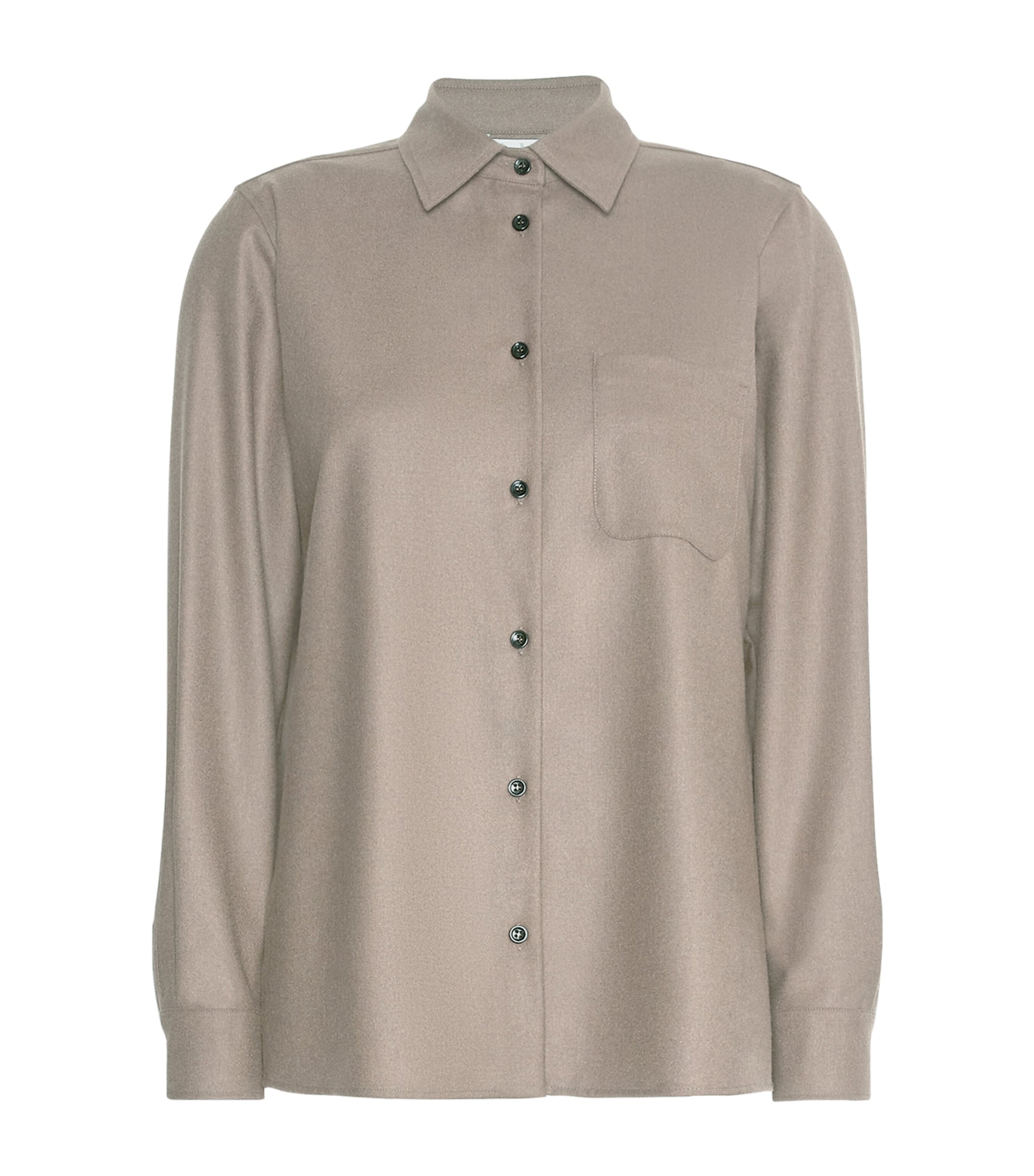 Max Mara Womens Stretch-Cashmere Shirt Sand